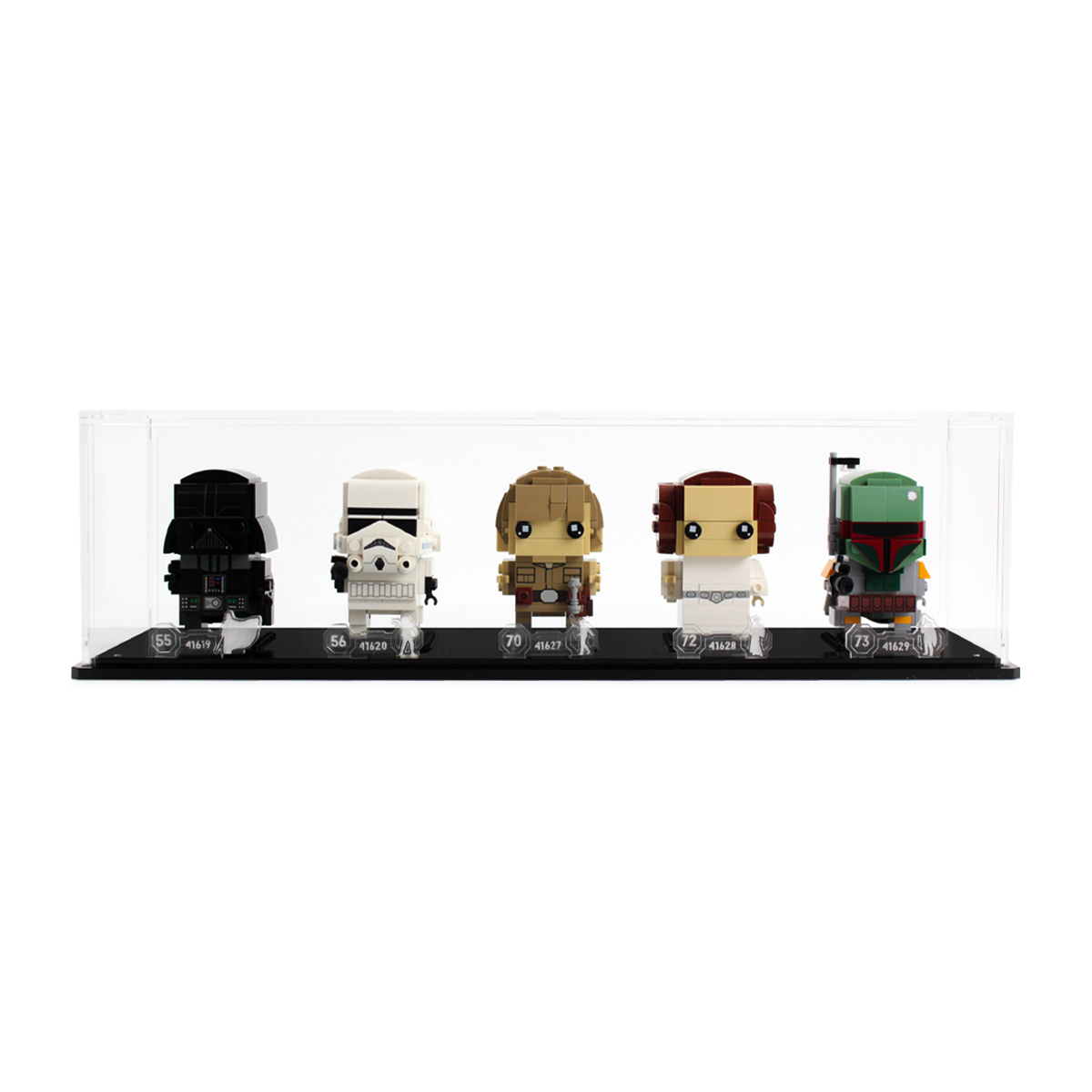 Display Case for five LEGO® Brickheadz