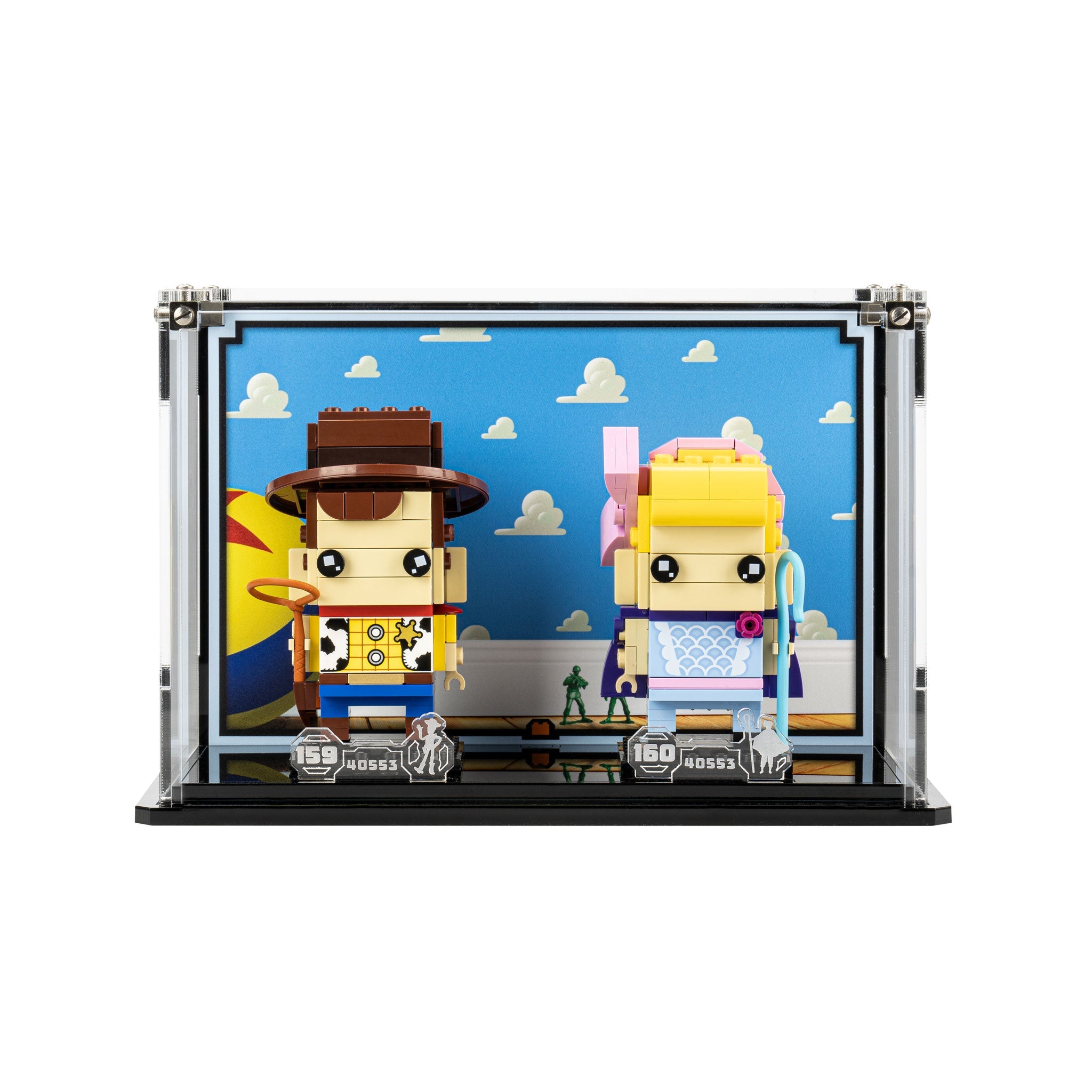 Display Case for LEGO® Brickheadz Woody & Bo Peep (40553)
