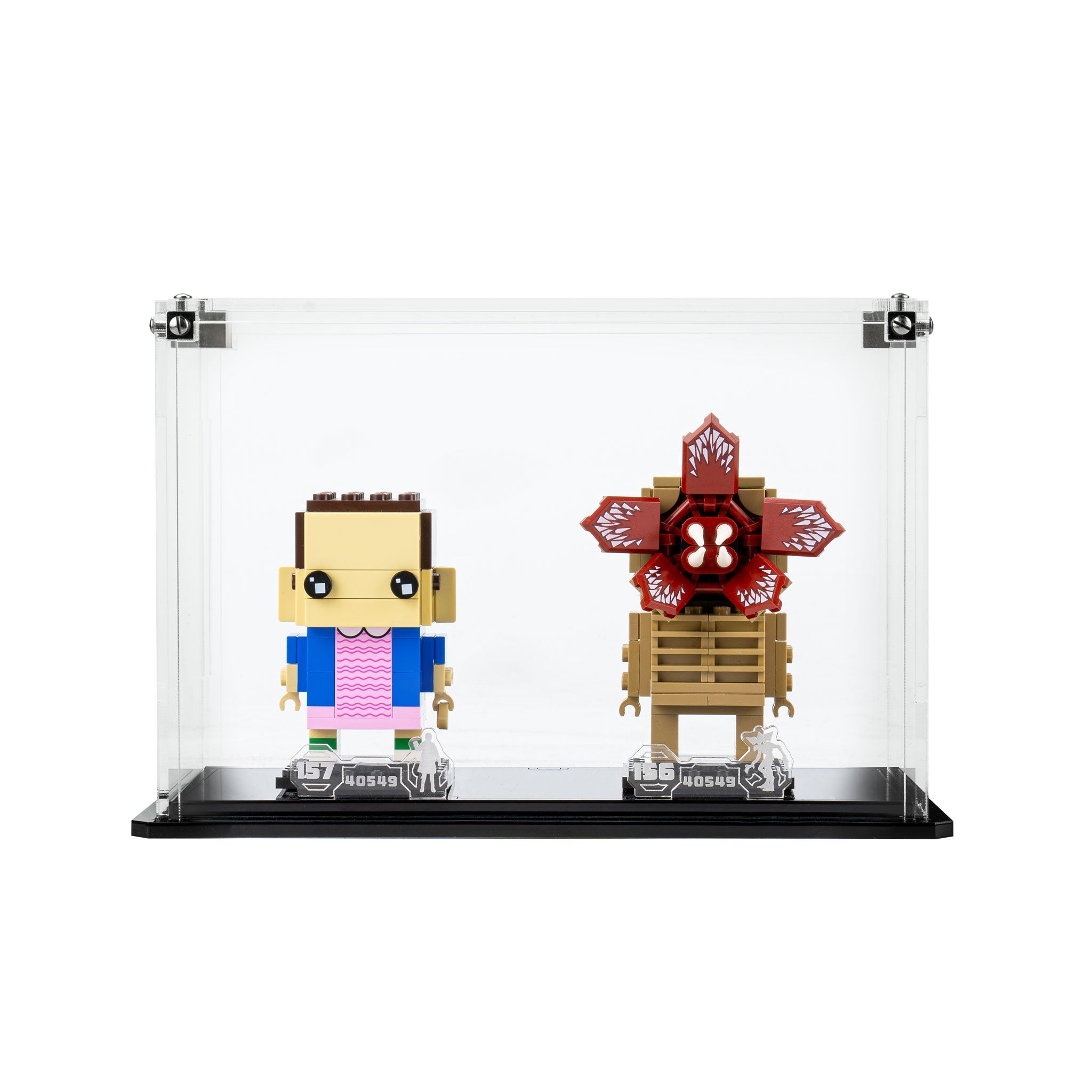 Display Case for LEGO® Brickheadz Demogorgan & Eleven (40549)