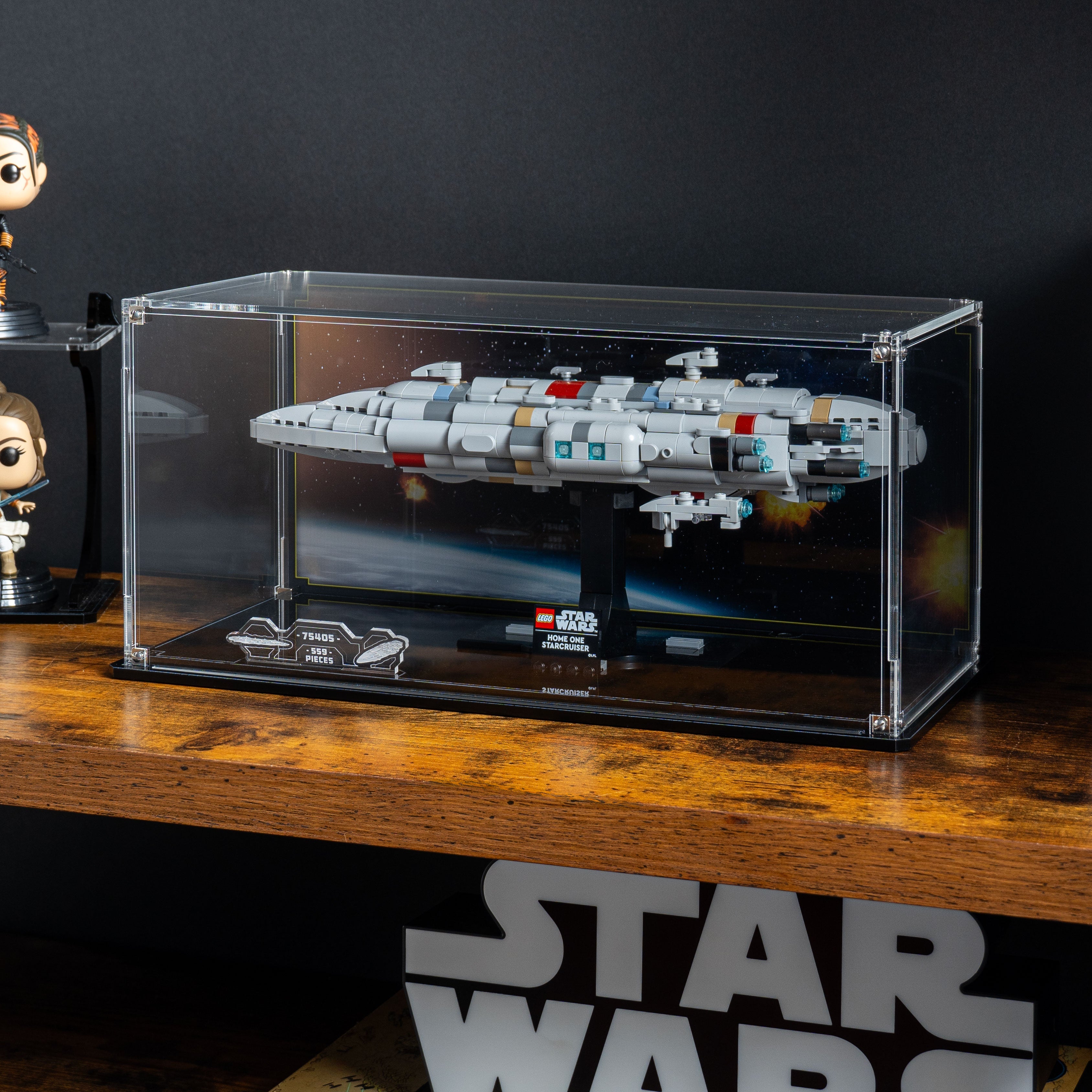 Display Case for LEGO® Star Wars: Home One Starcruiser (75405)