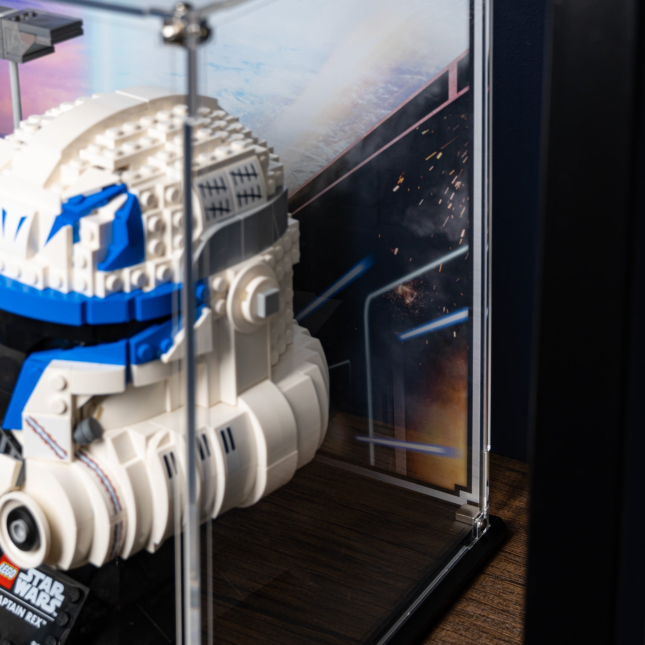 Limited Edition Display Case for LEGO® Star Wars Commander Cody and Captain Rex Helmets (75349 & 75350)