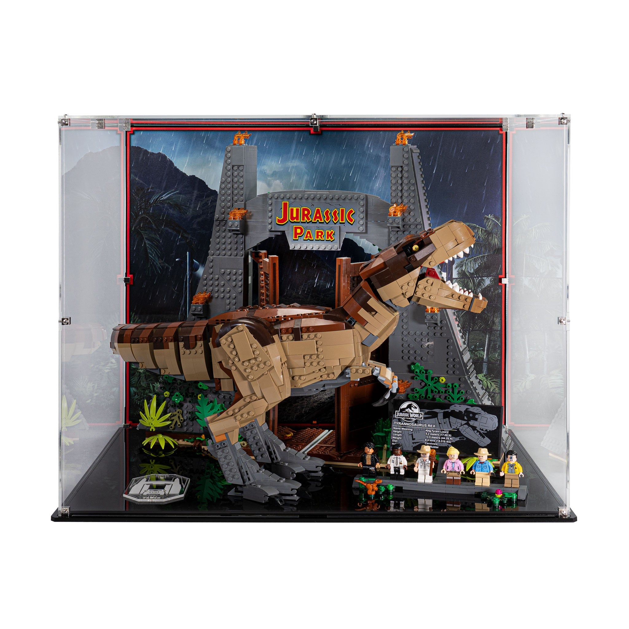 Display Case for LEGO® Jurassic Park: T. rex Rampage (75936)