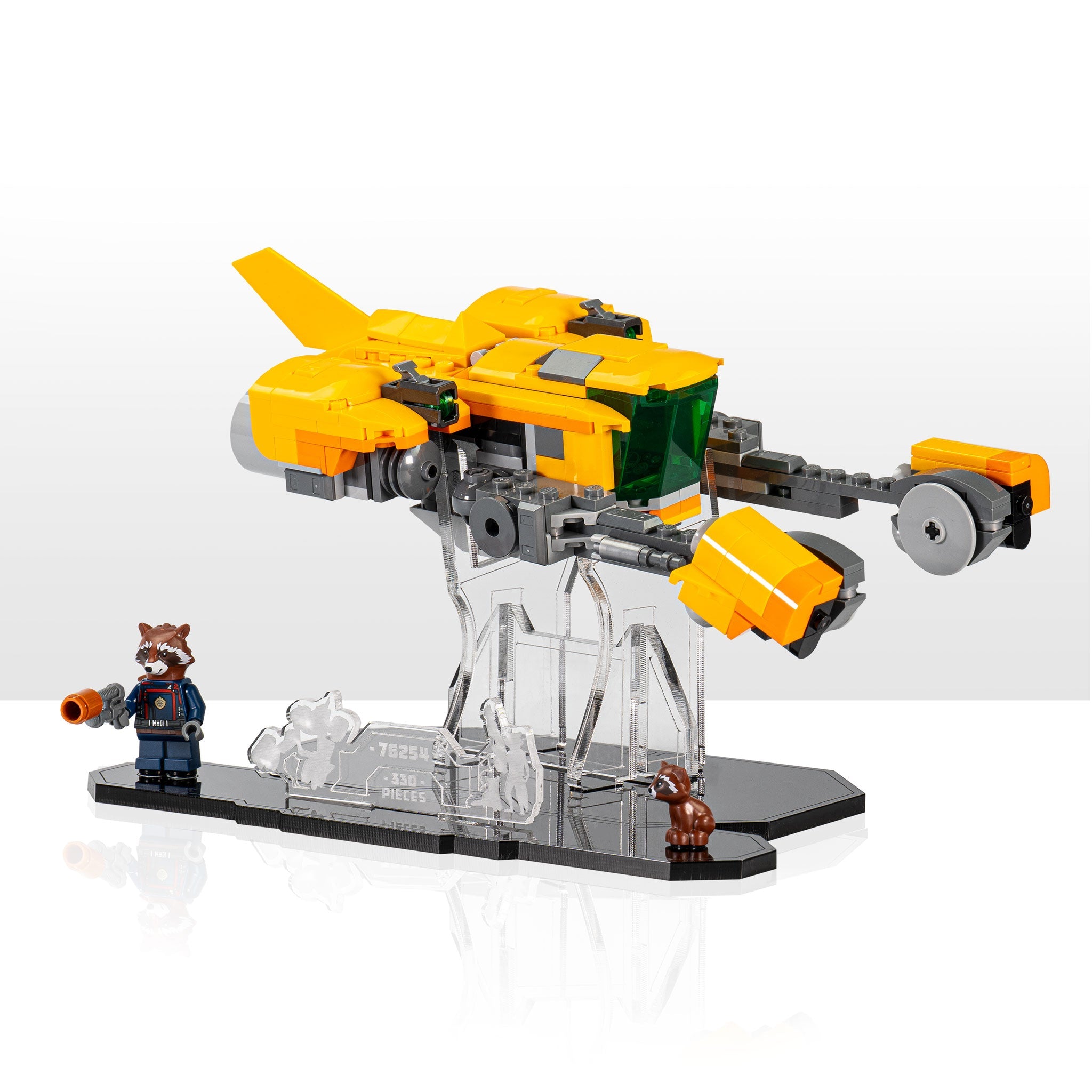 Display Stand for LEGO® Marvel Baby Rocket's Ship (76254)