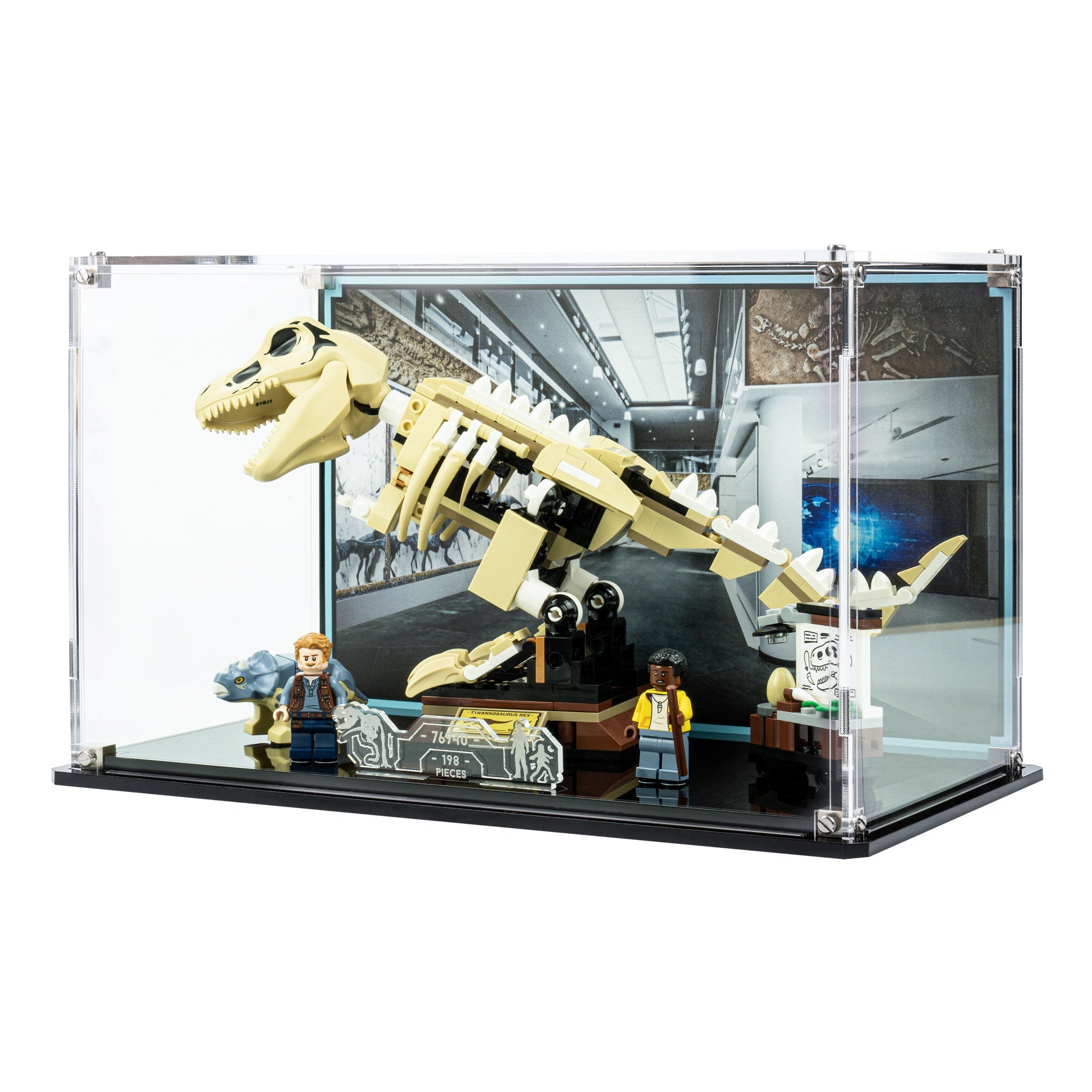 Display Case for LEGO® T. rex Dinosaur Fossil Exhibition (76940)