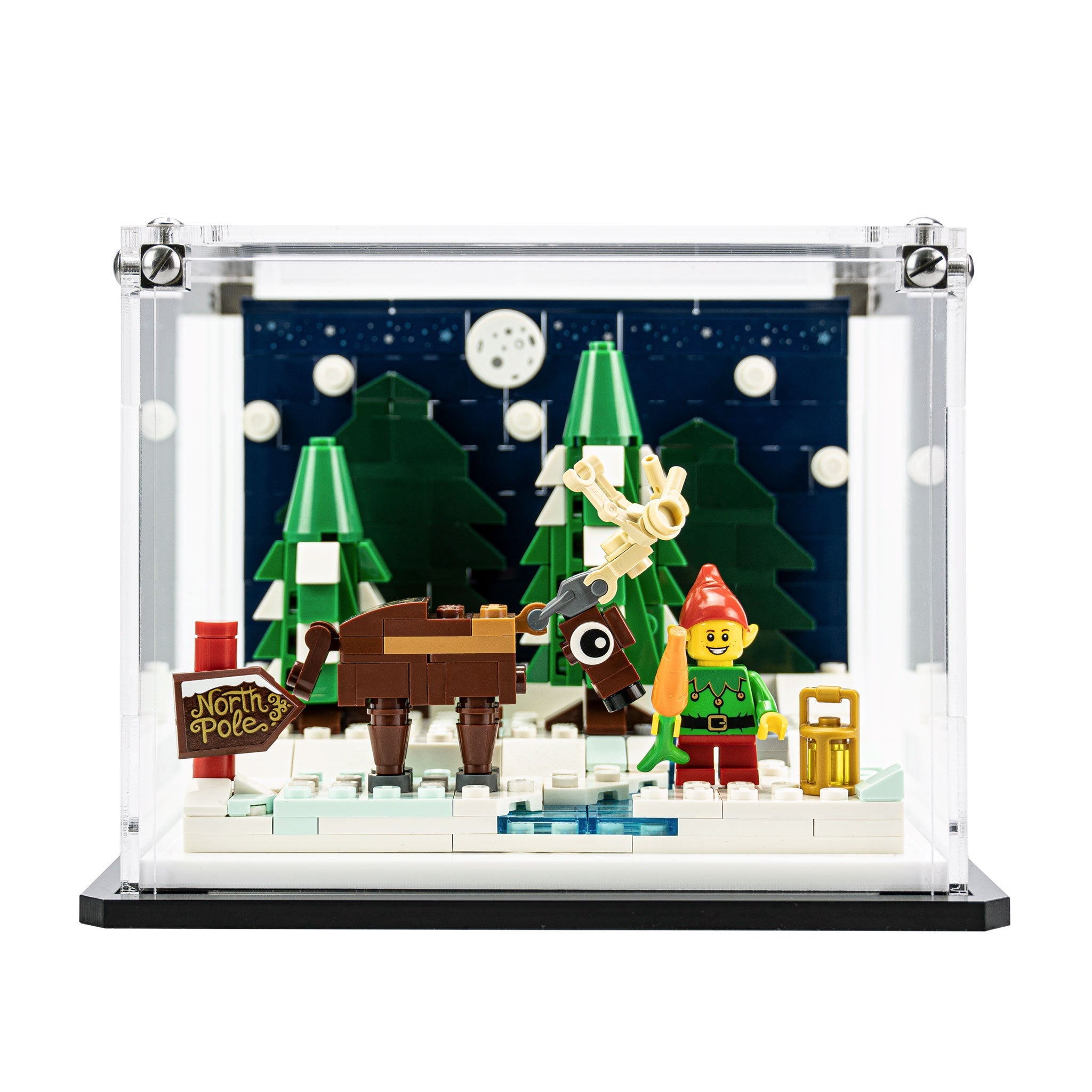 Display Case for LEGO® Santa’s Front Yard (40484)