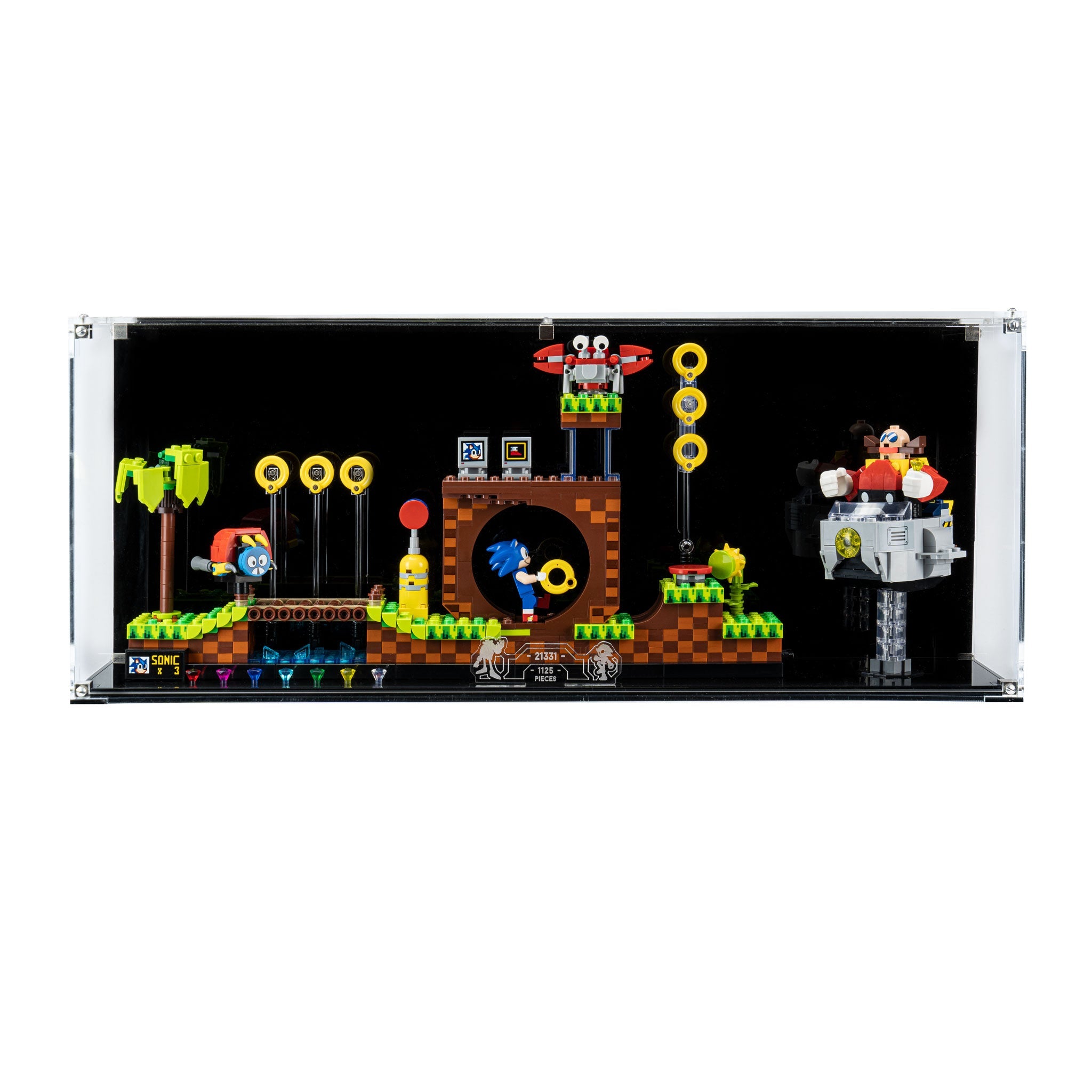 Wall Mounted Display Case for LEGO® IDEAS: Sonic the Hedgehog™ – Green Hill Zone (21331)