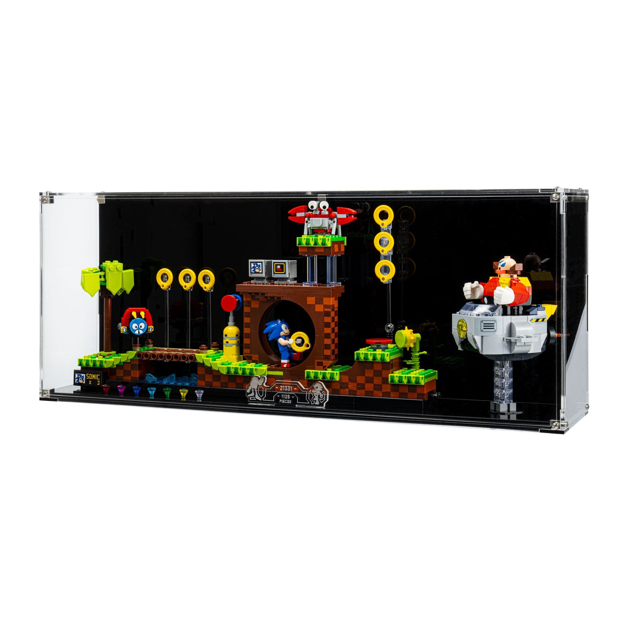 Wall Mounted Display Case for LEGO® IDEAS: Sonic the Hedgehog™ – Green Hill Zone (21331)