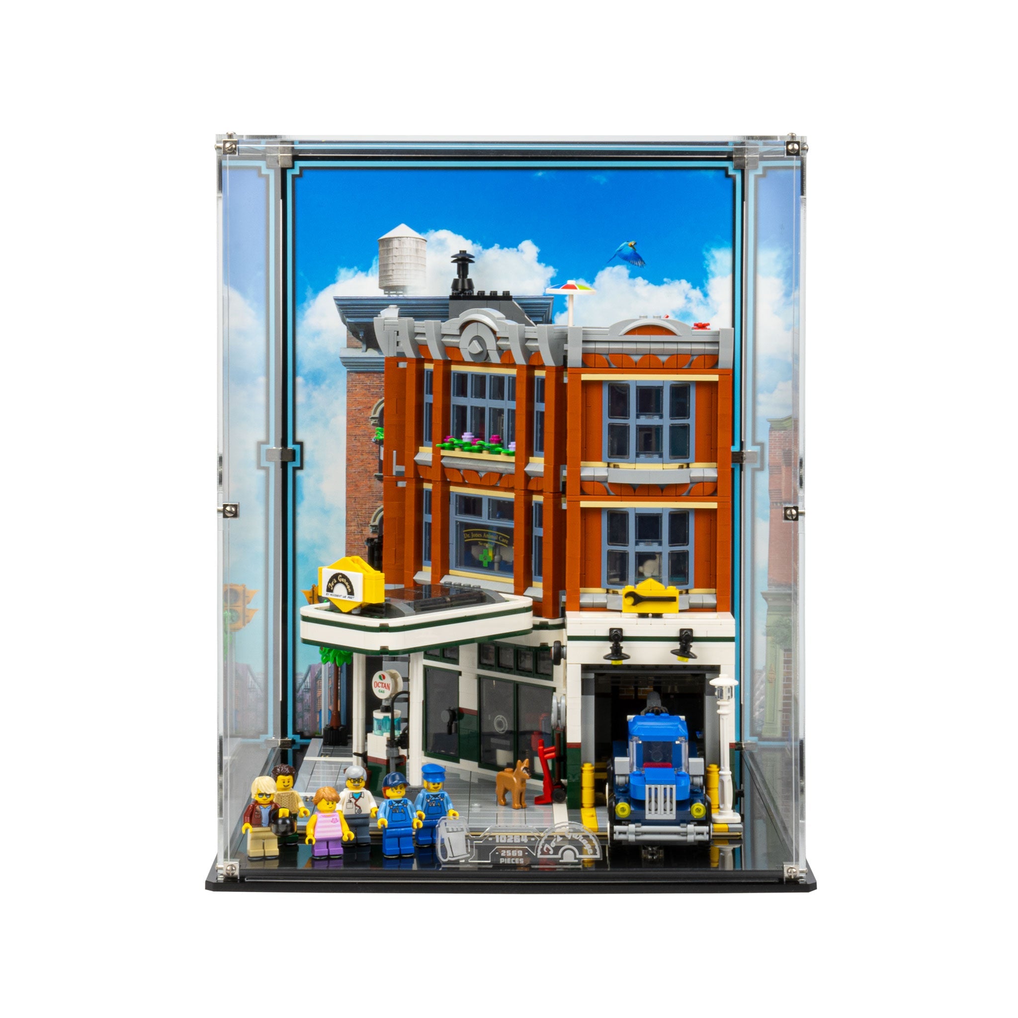 Display Case for LEGO® Corner Garage (10264)
