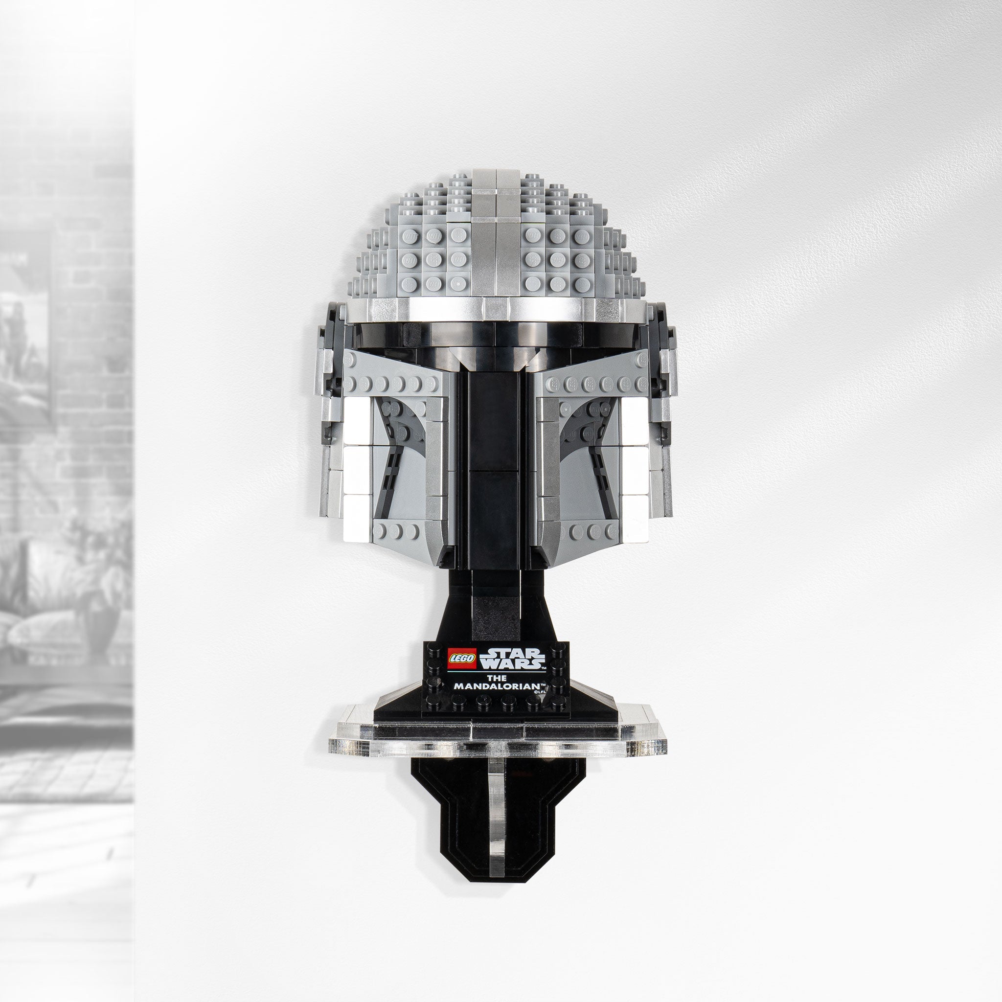 Wall Mounted Display for LEGO® Star Wars The Mandalorian™ Helmet (75328)