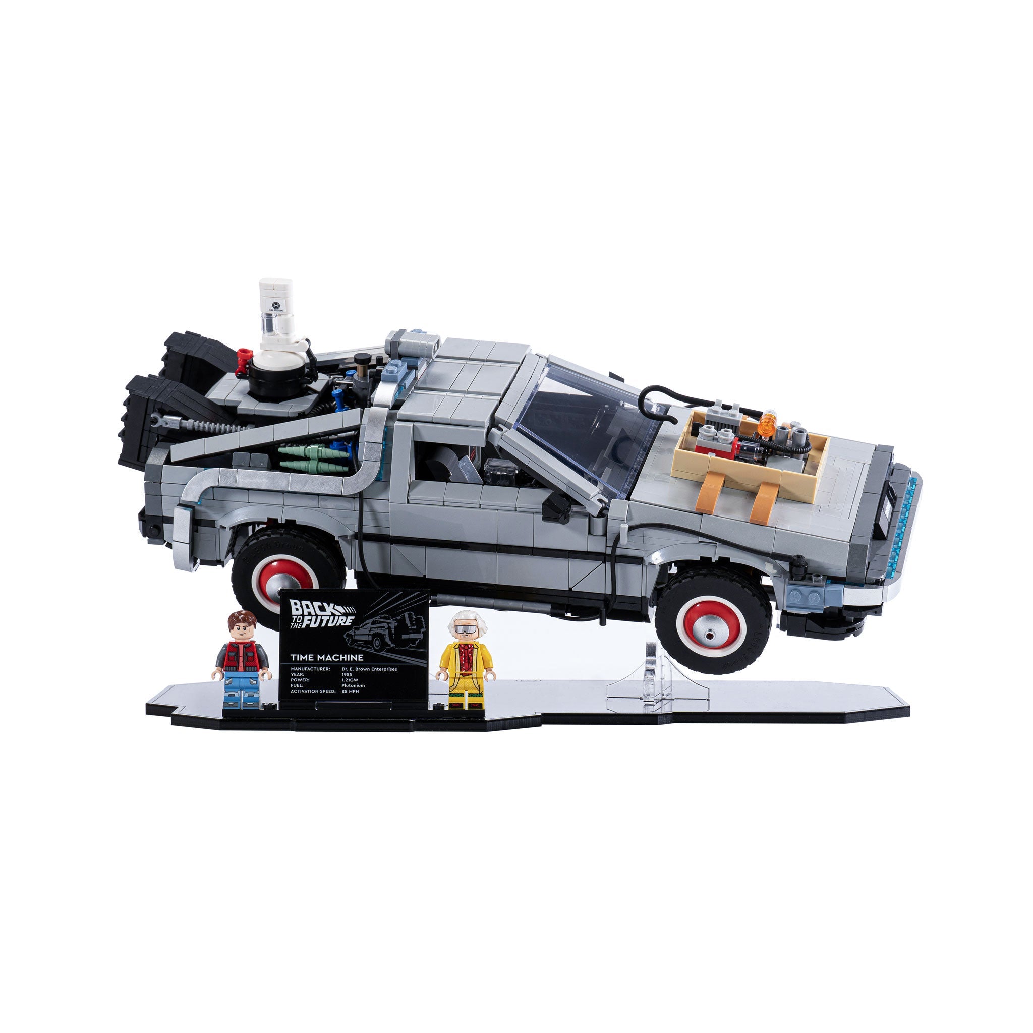 Display Stand for LEGO® Back to the Future Time Machine (10300)