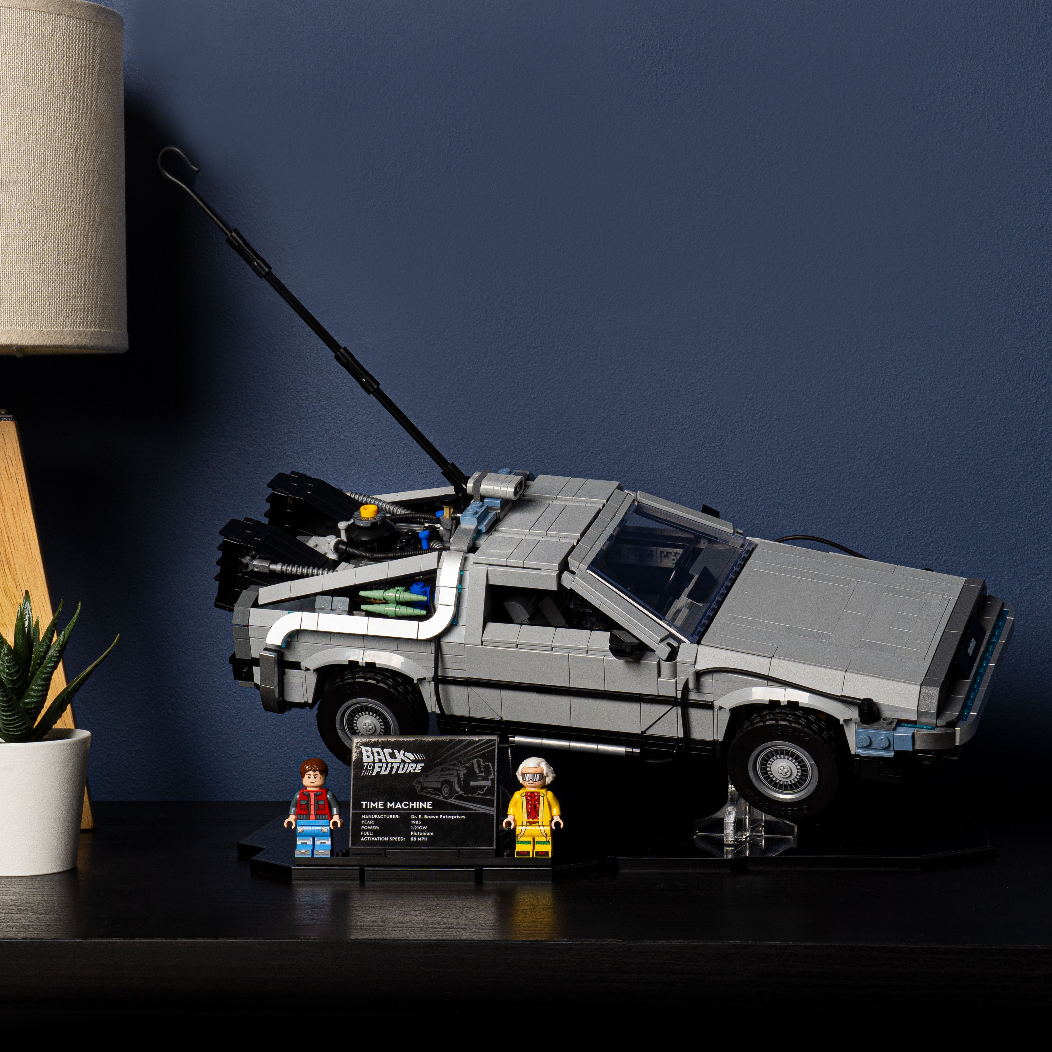 Display Stand for LEGO® Back to the Future Time Machine (10300)