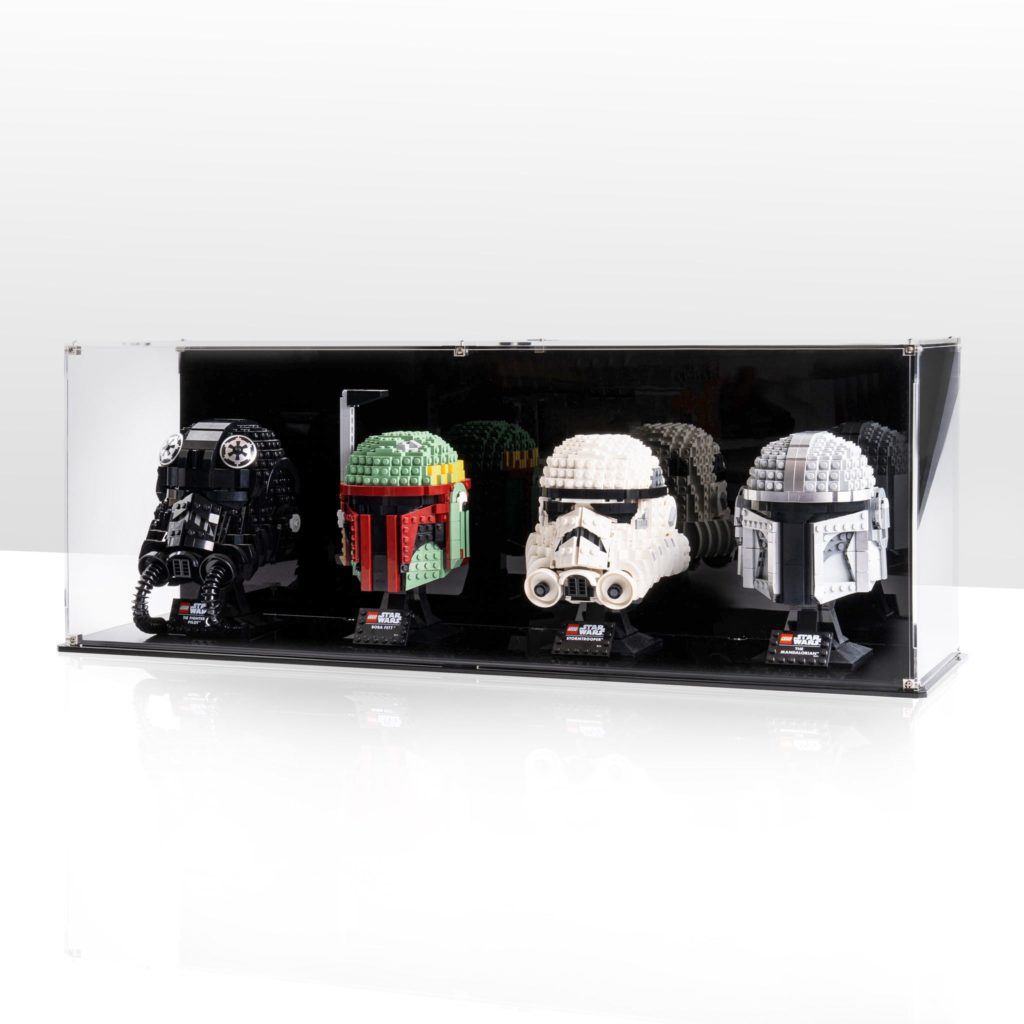 Display Case for four LEGO® Helmets