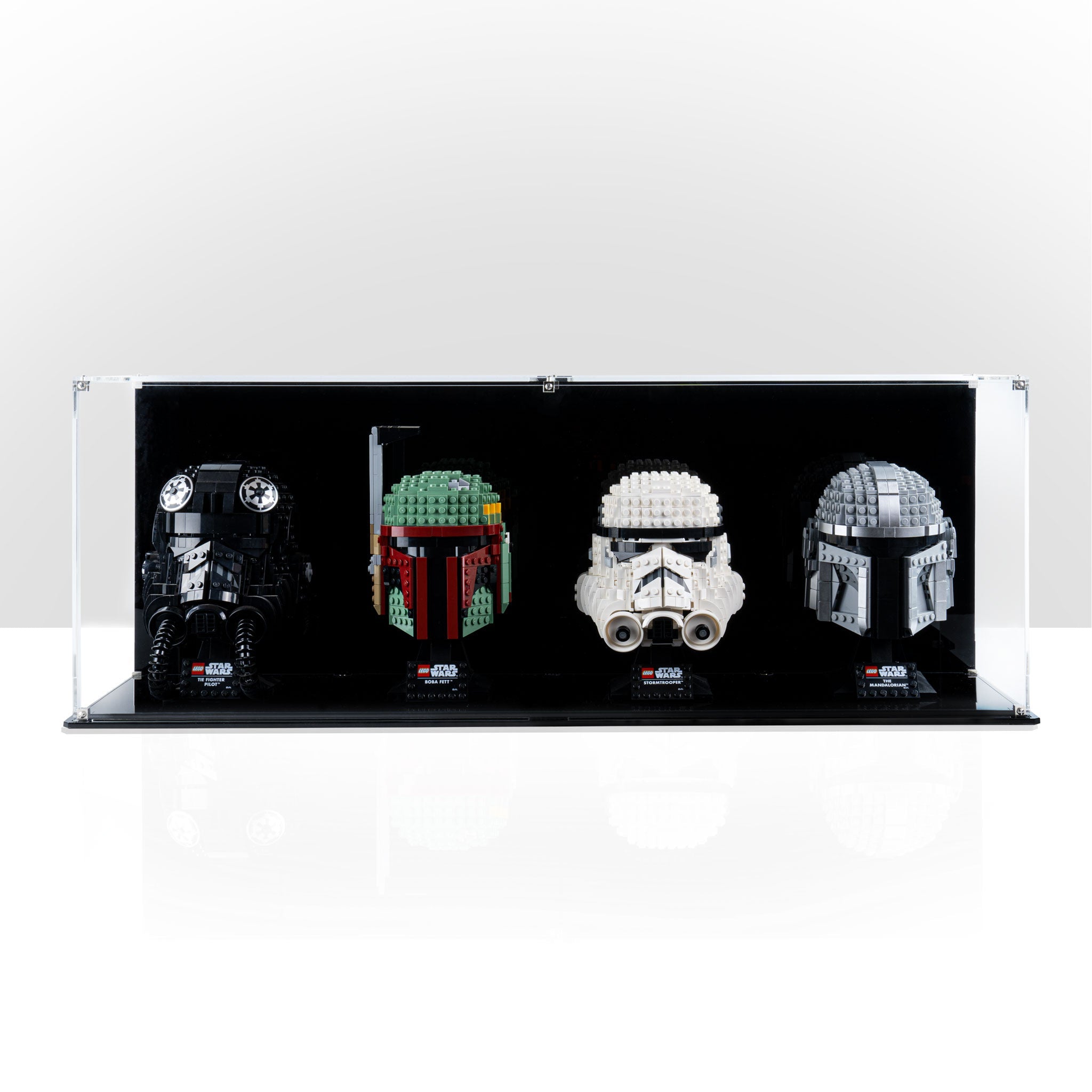 Display Case for four LEGO® Helmets