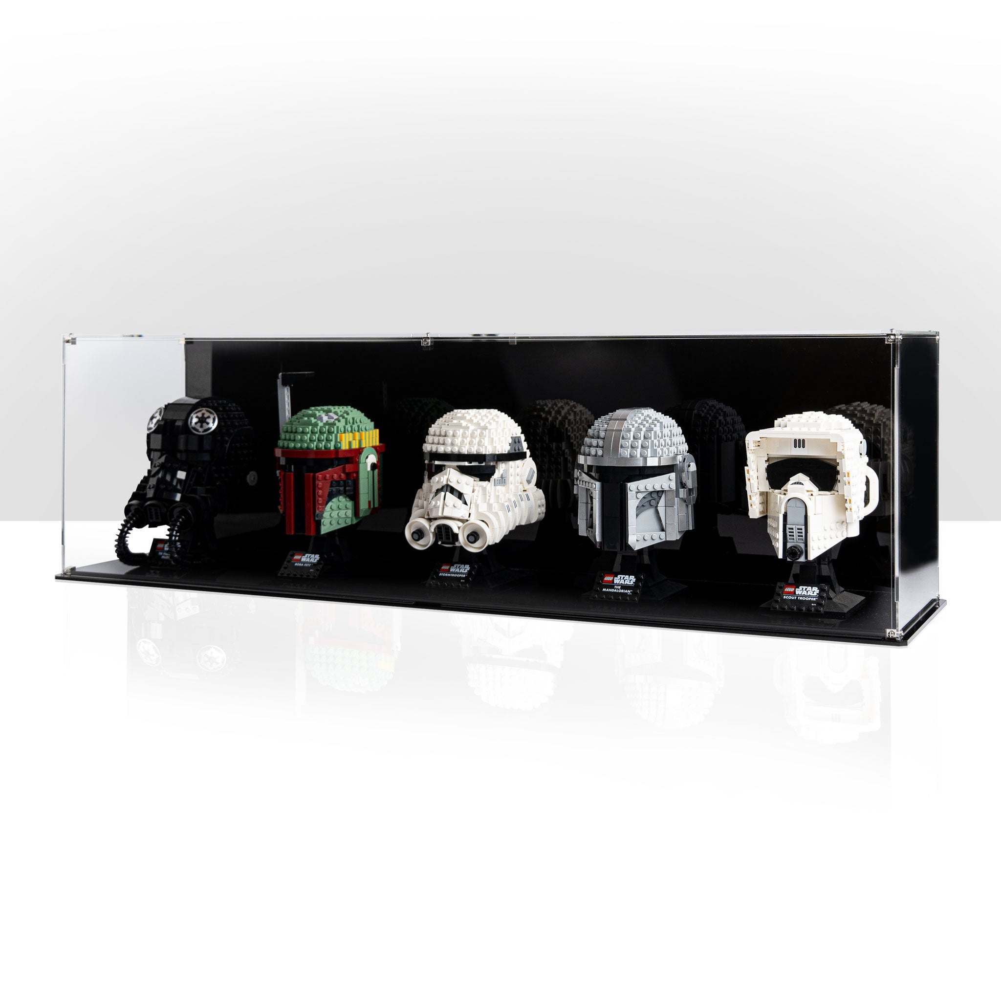 Display Case for five LEGO® Helmets