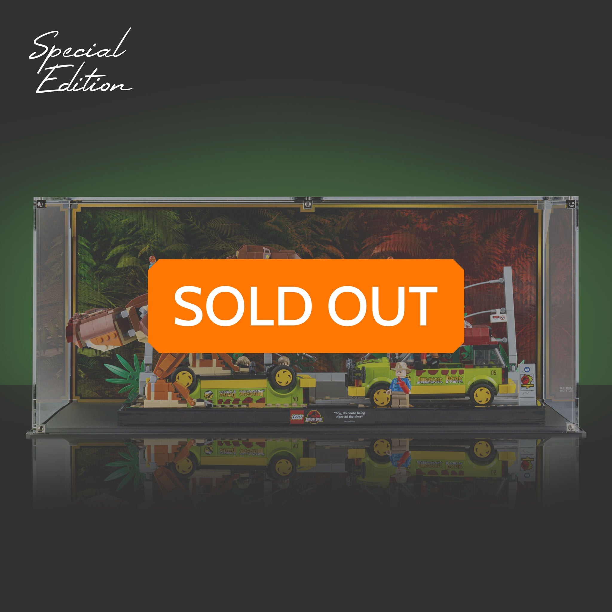 Limited Edition Display Case for LEGO® T. rex Breakout (76956)