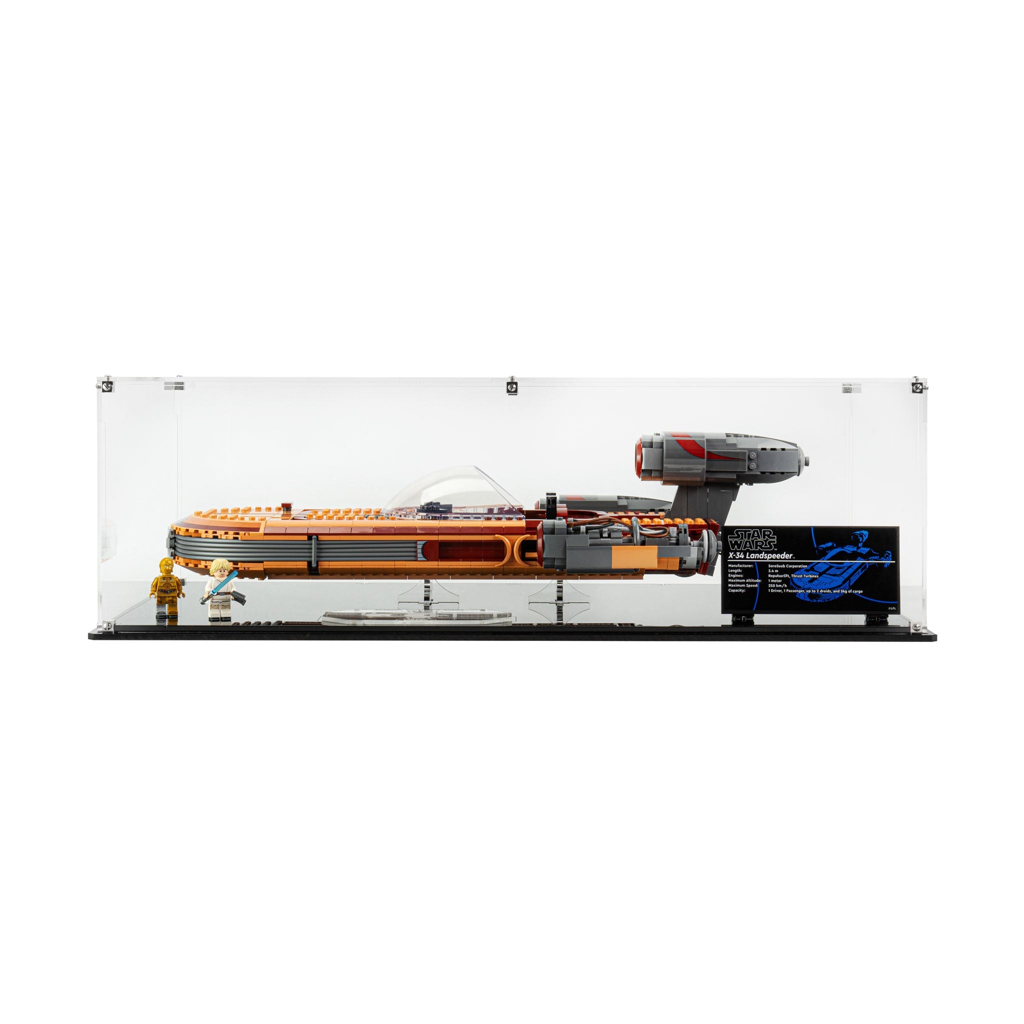 Display Case for LEGO® Star Wars™ UCS Luke Skywalker’s Landspeeder™ (75341)