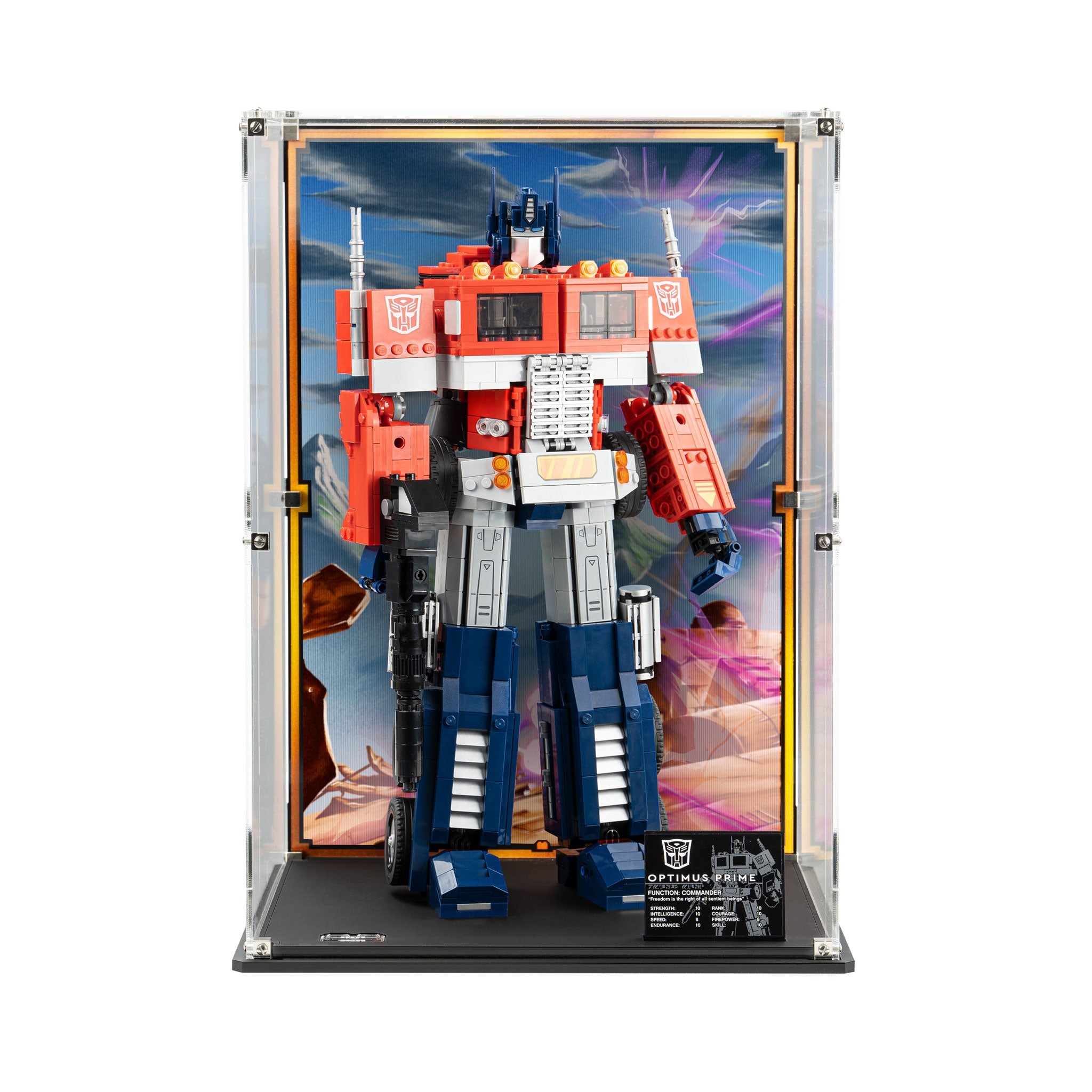 Limited Edition Display Cases for LEGO® Optimus Prime (10302)