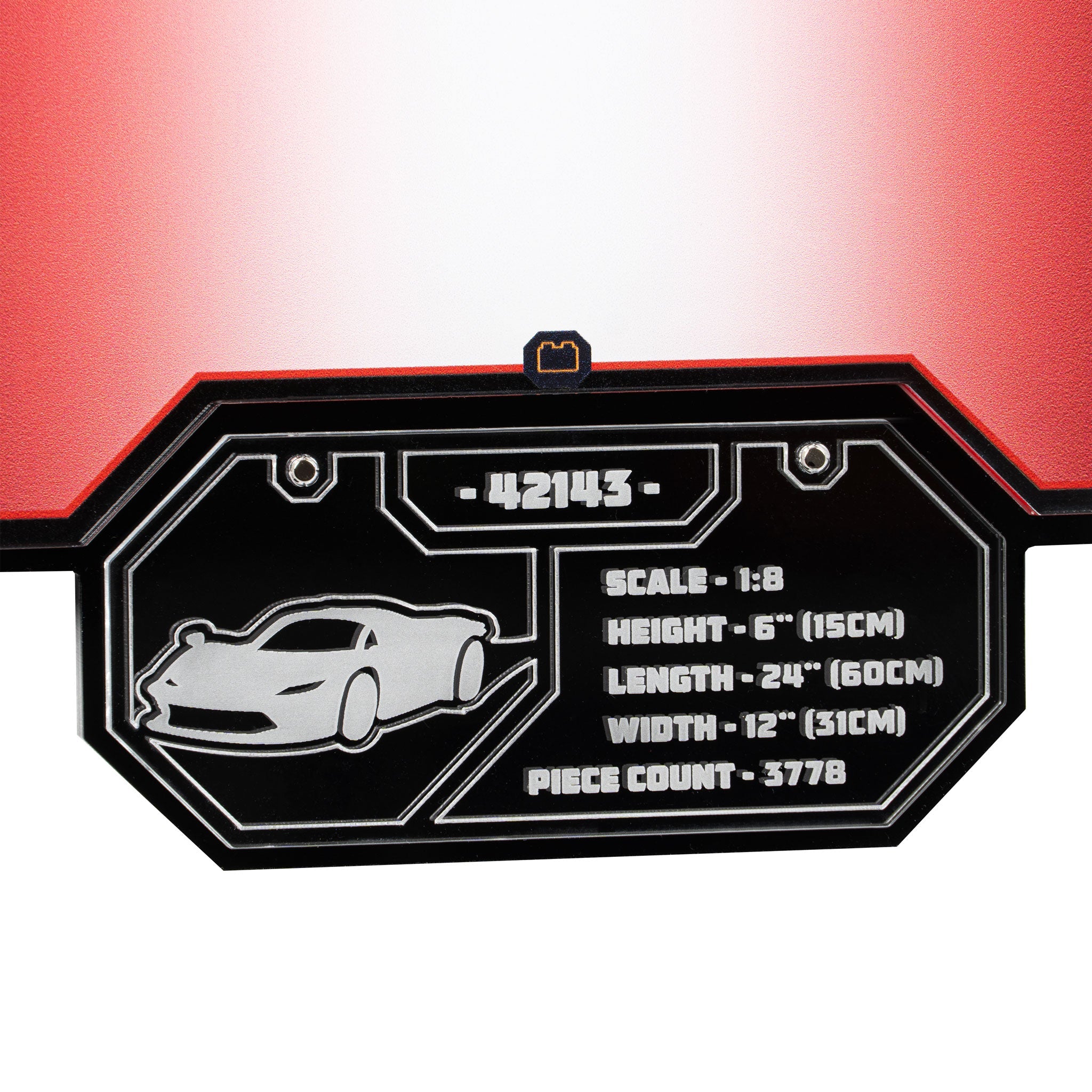 Wall Mounted Display Stand for LEGO® Technic™ Ferrari Daytona SP3 (42143)