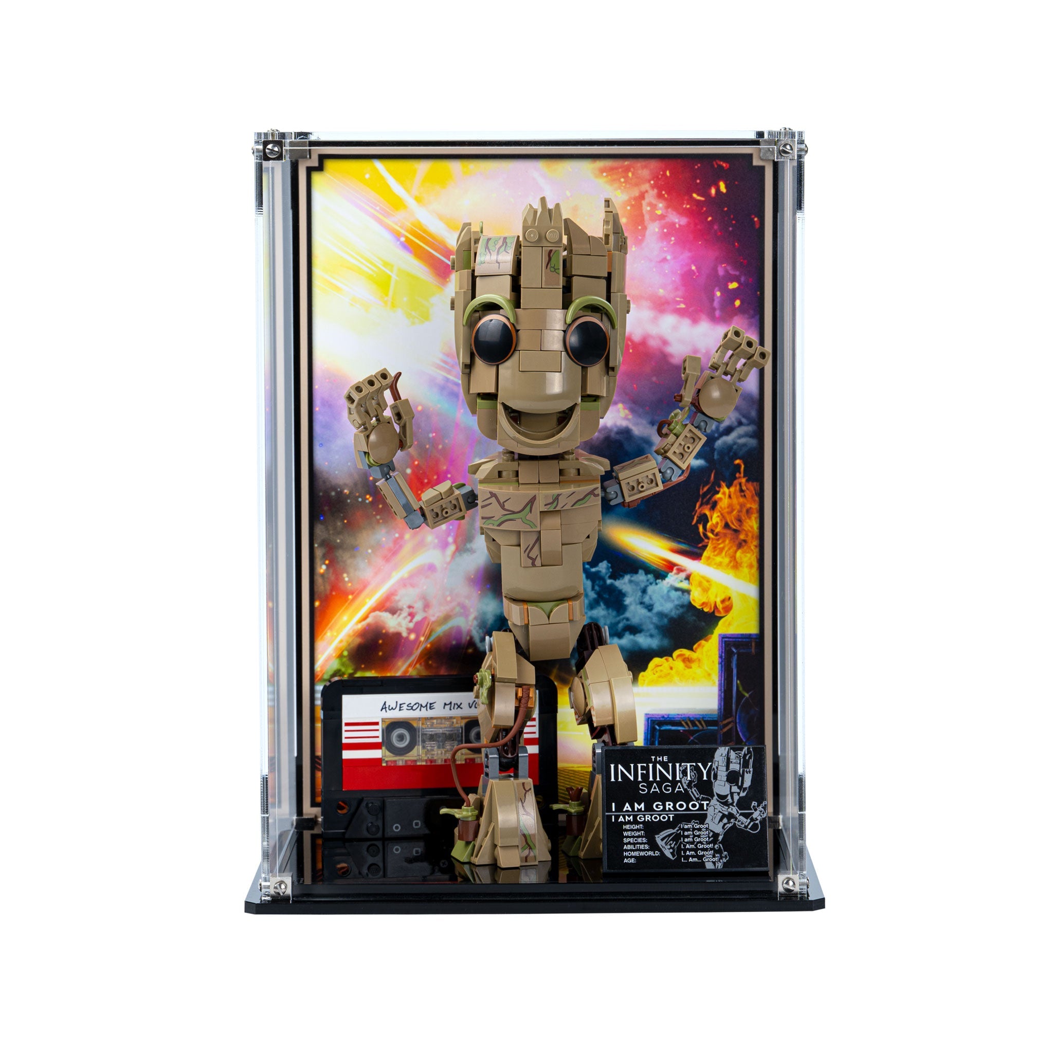 Display Case for LEGO® Marvel I am Groot (76217)