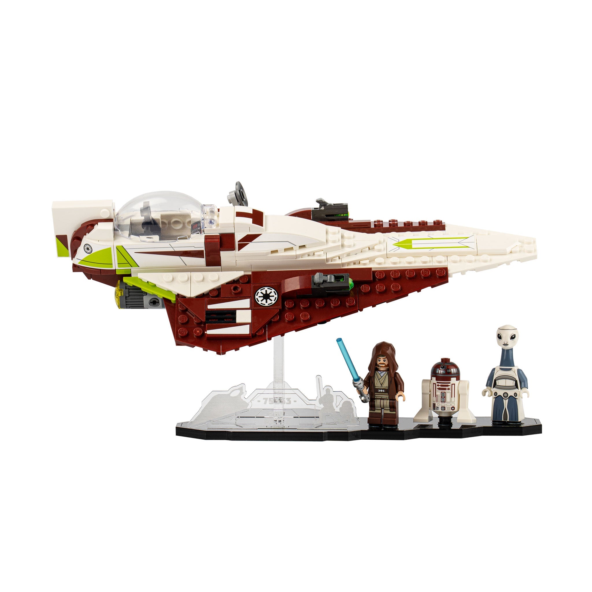 Display Stand for LEGO® Star Wars Obi-Wan Kenobi's Jedi Starfighter (75333)
