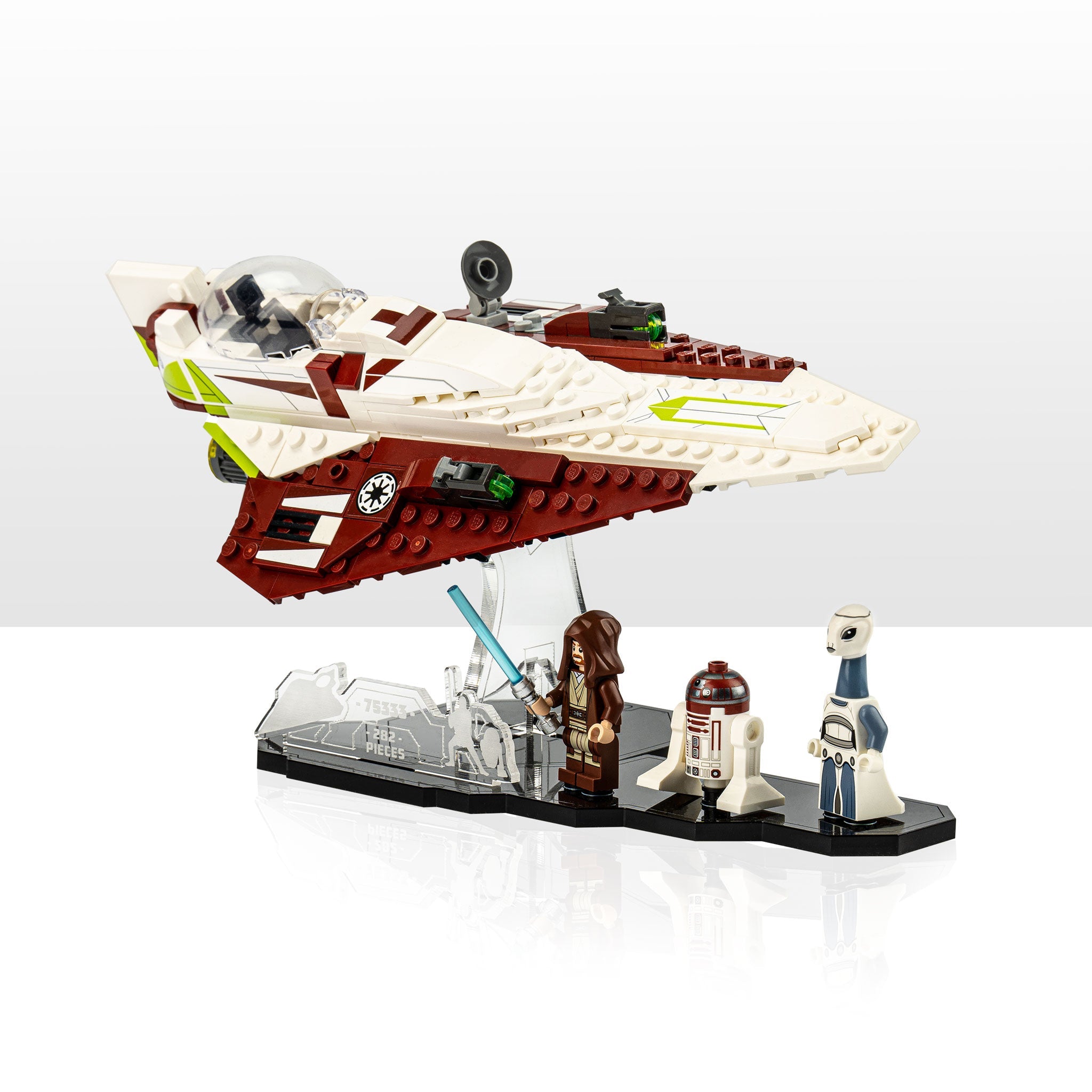 Display Stand for LEGO® Star Wars Obi-Wan Kenobi's Jedi Starfighter (75333)