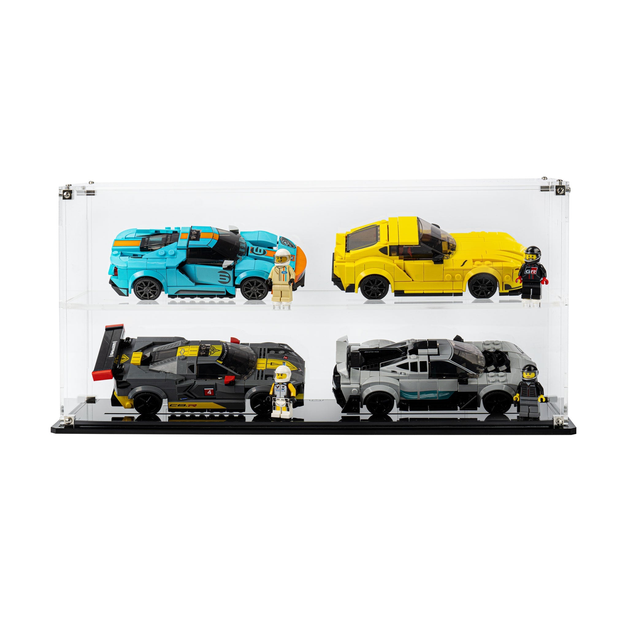 Display Case for 4x LEGO® Speed Champions Cars (2x2)