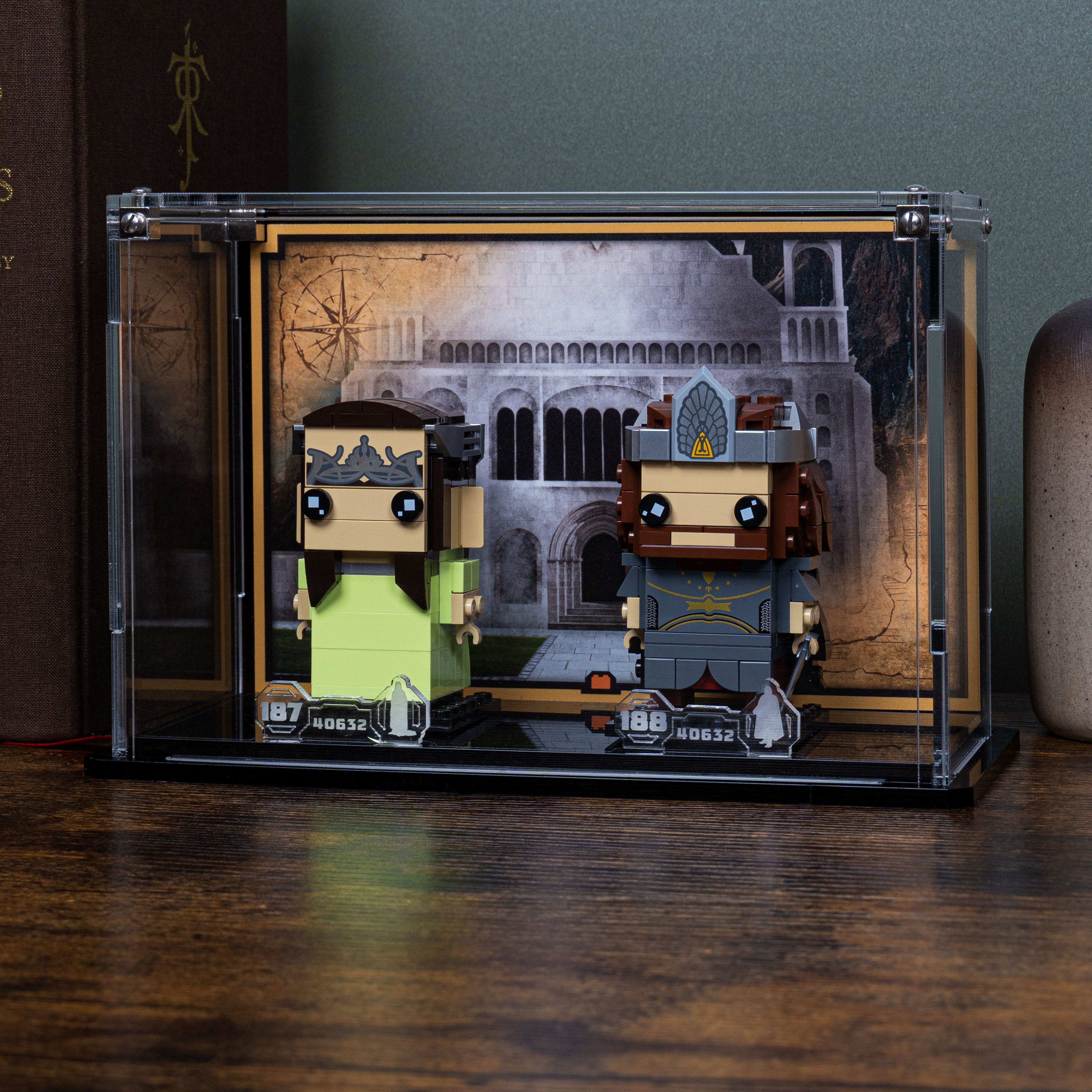 Display Case for LEGO® Brickheadz: Aragorn™ & Arwen™ (40632)