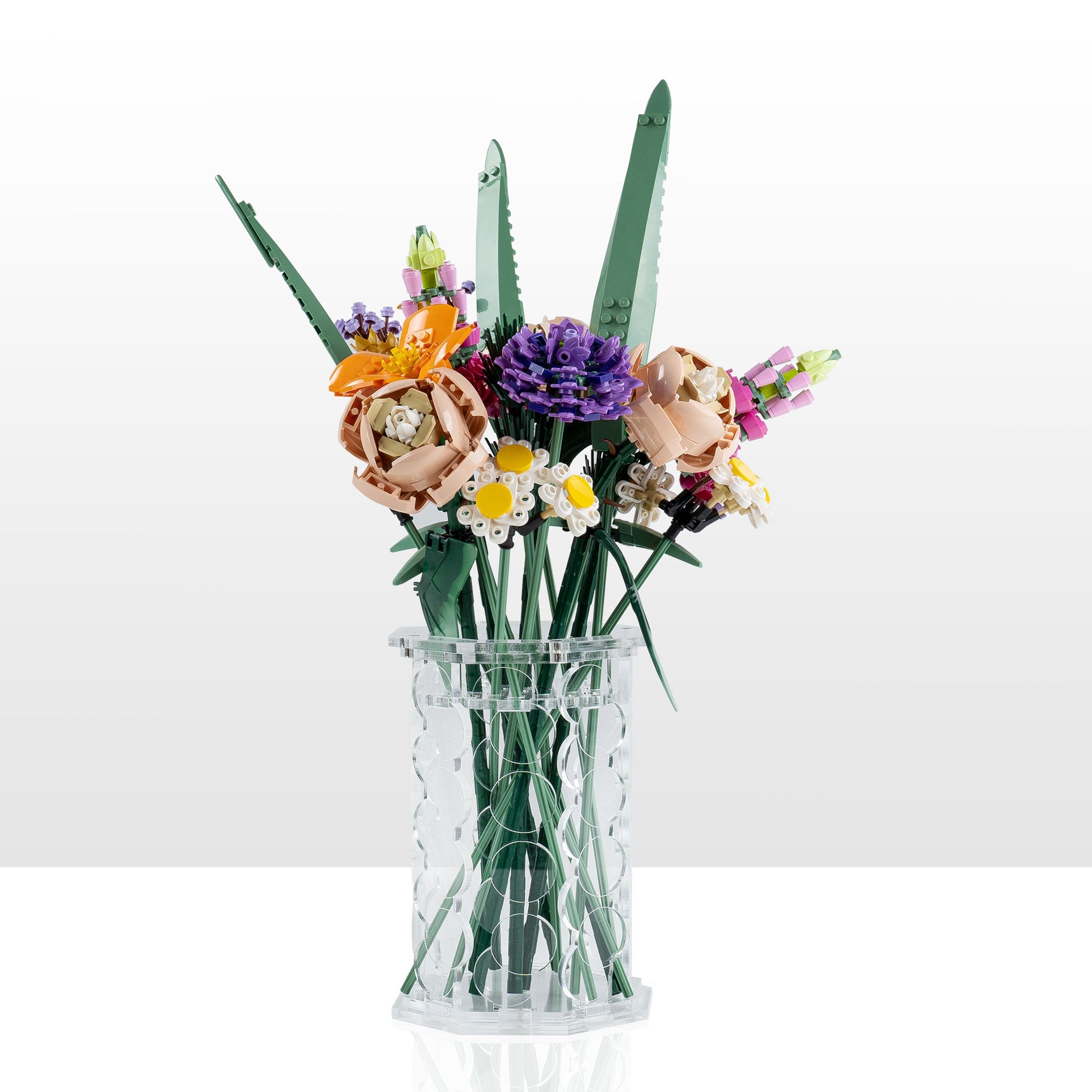 Large Display Vase for LEGO® Flowers - Clear