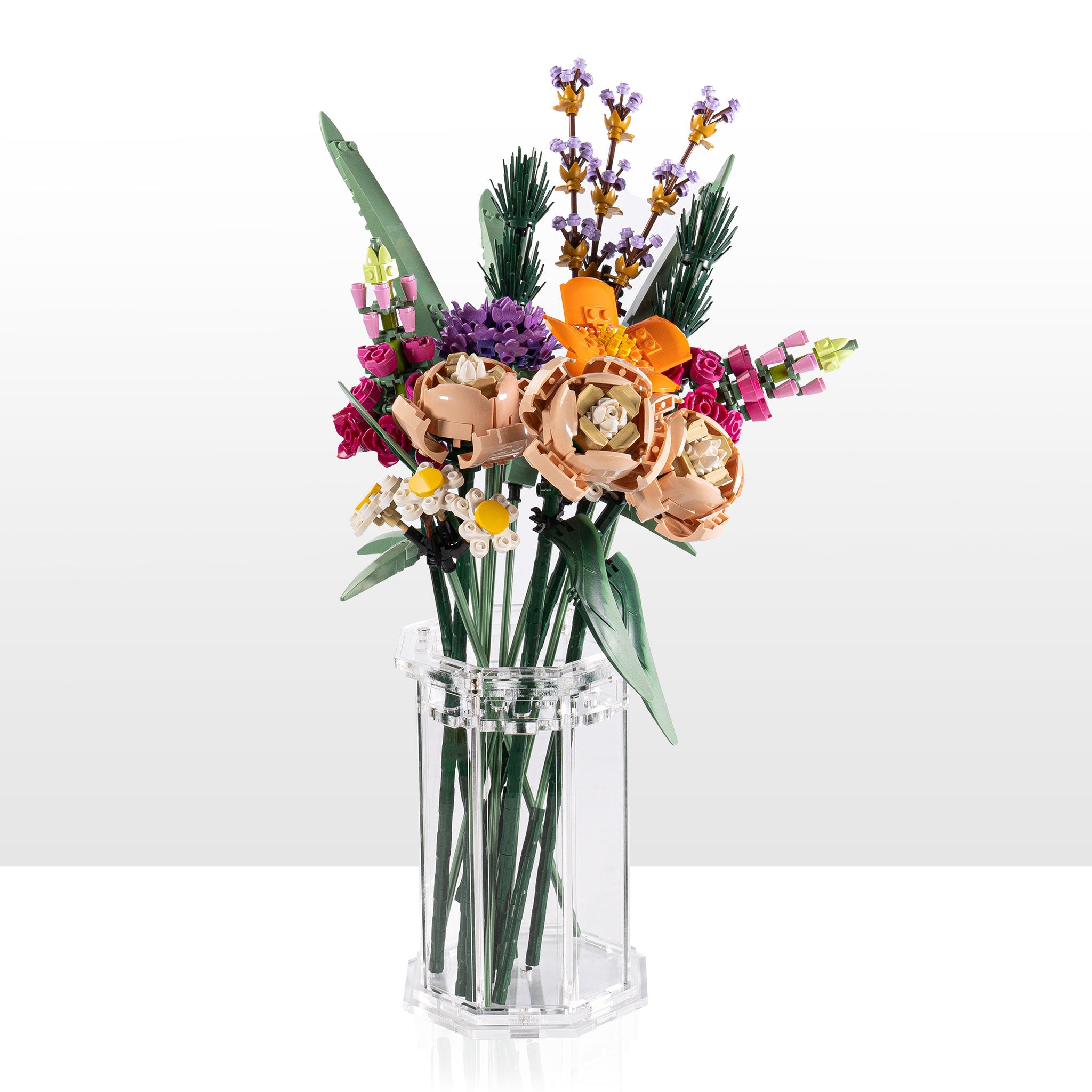Large Display Vase for LEGO® Flowers - Clear