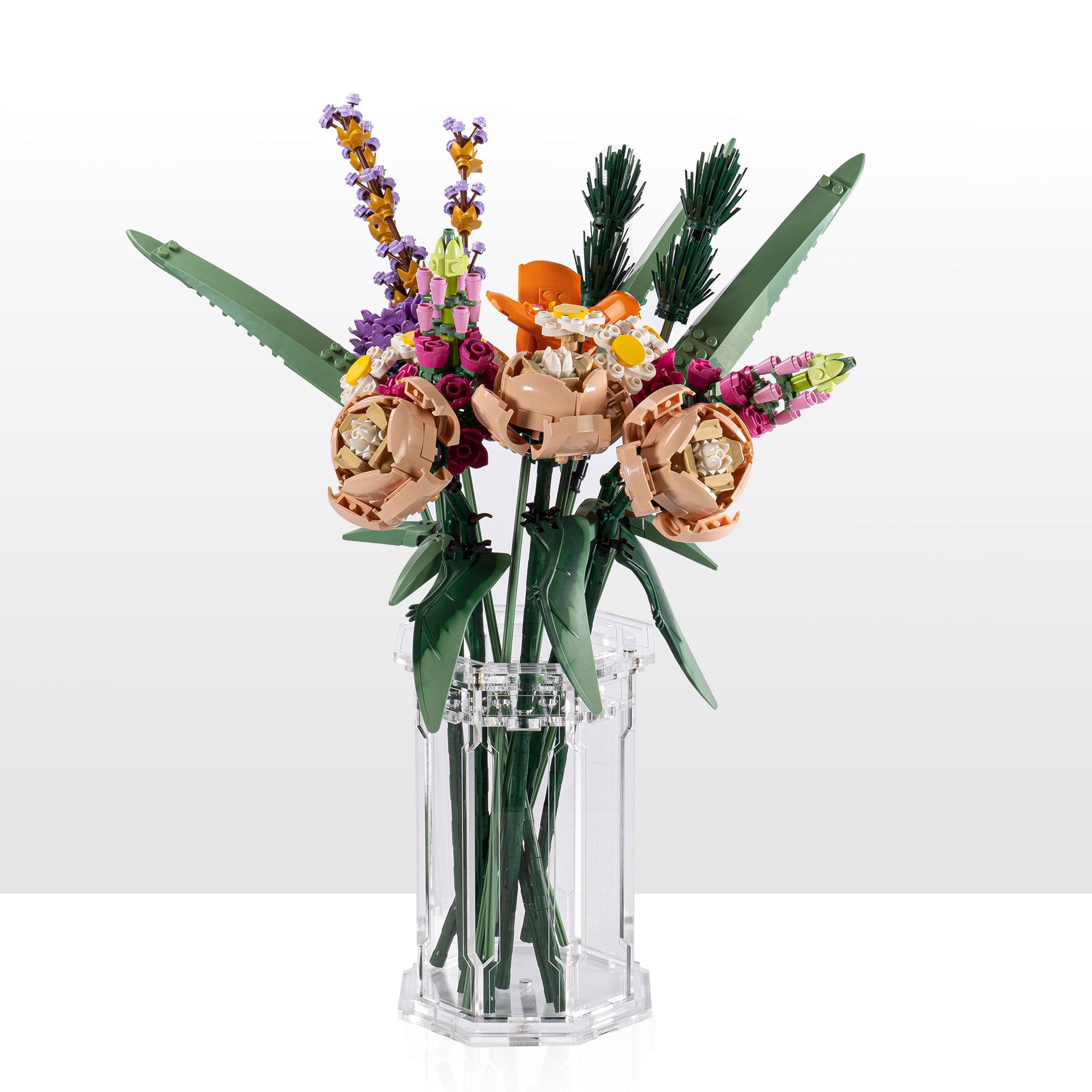 Large Display Vase for LEGO® Flowers - Clear
