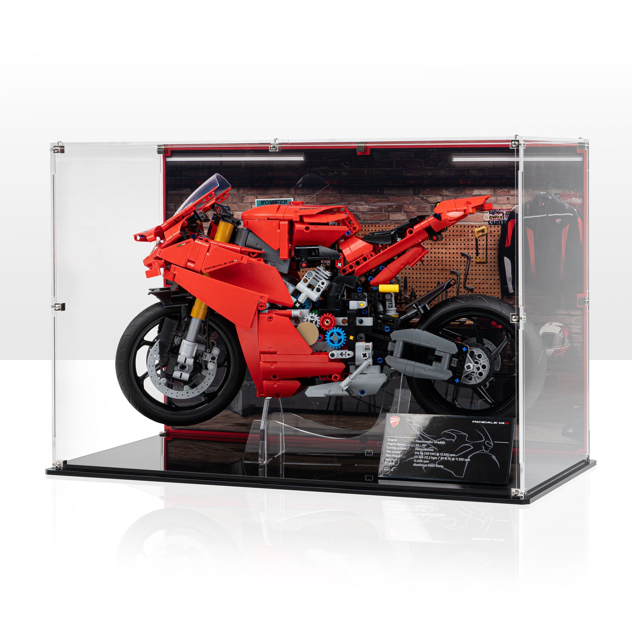 Display Case for LEGO Technic: Ducati Panigale V4 S (42202)