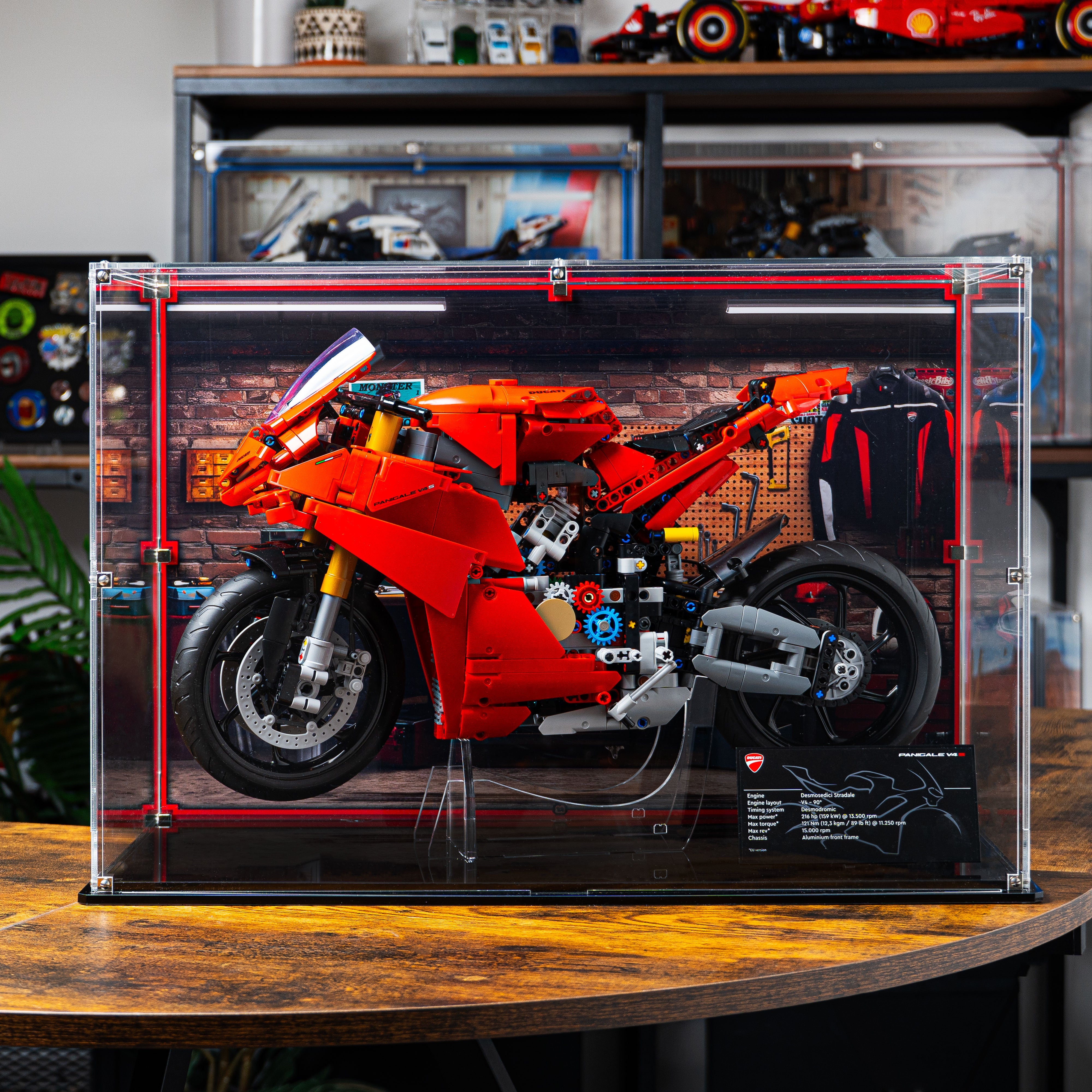 Display Case for LEGO Technic: Ducati Panigale V4 S (42202)
