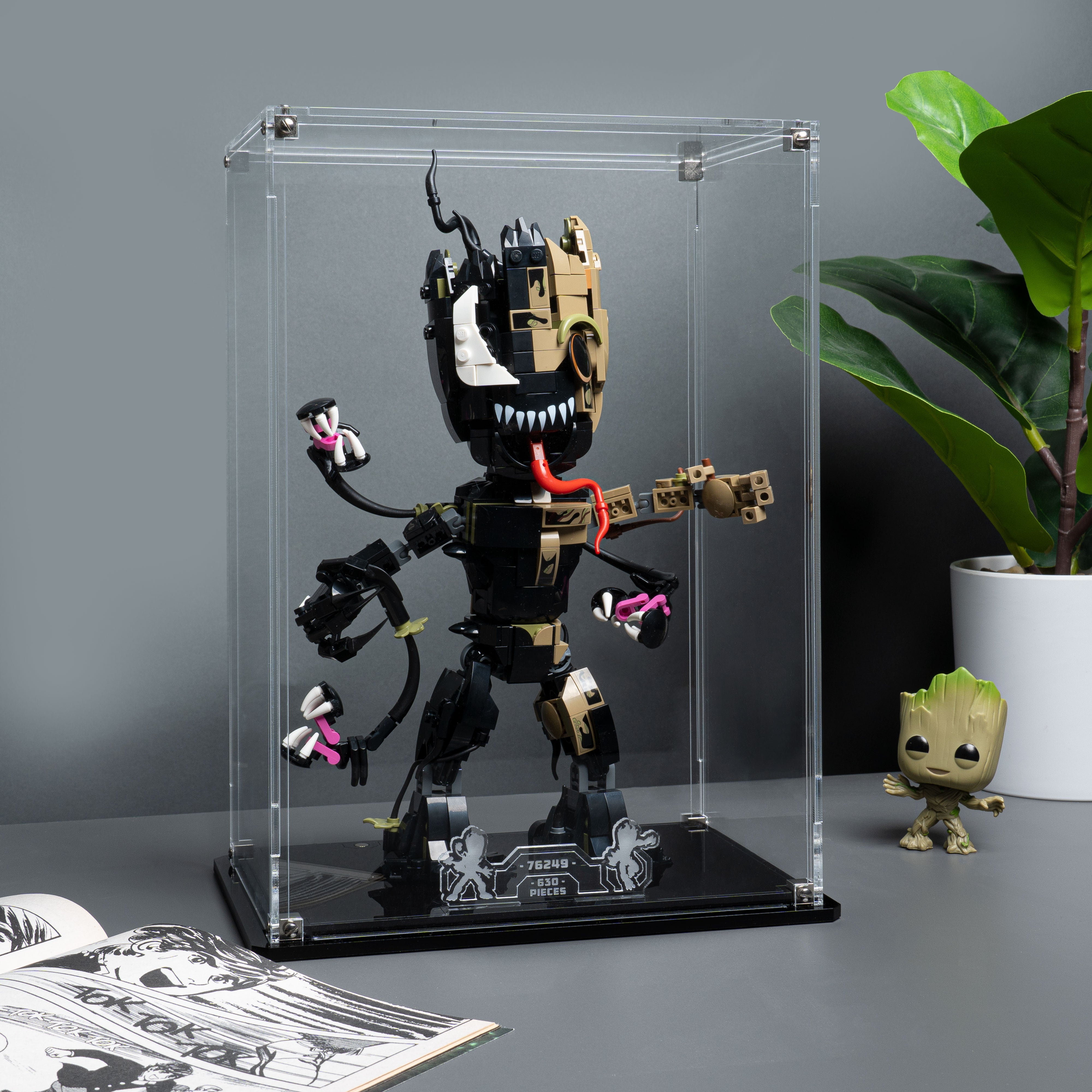 Clear Display Case for LEGO® Marvel Venomised Groot (76249)