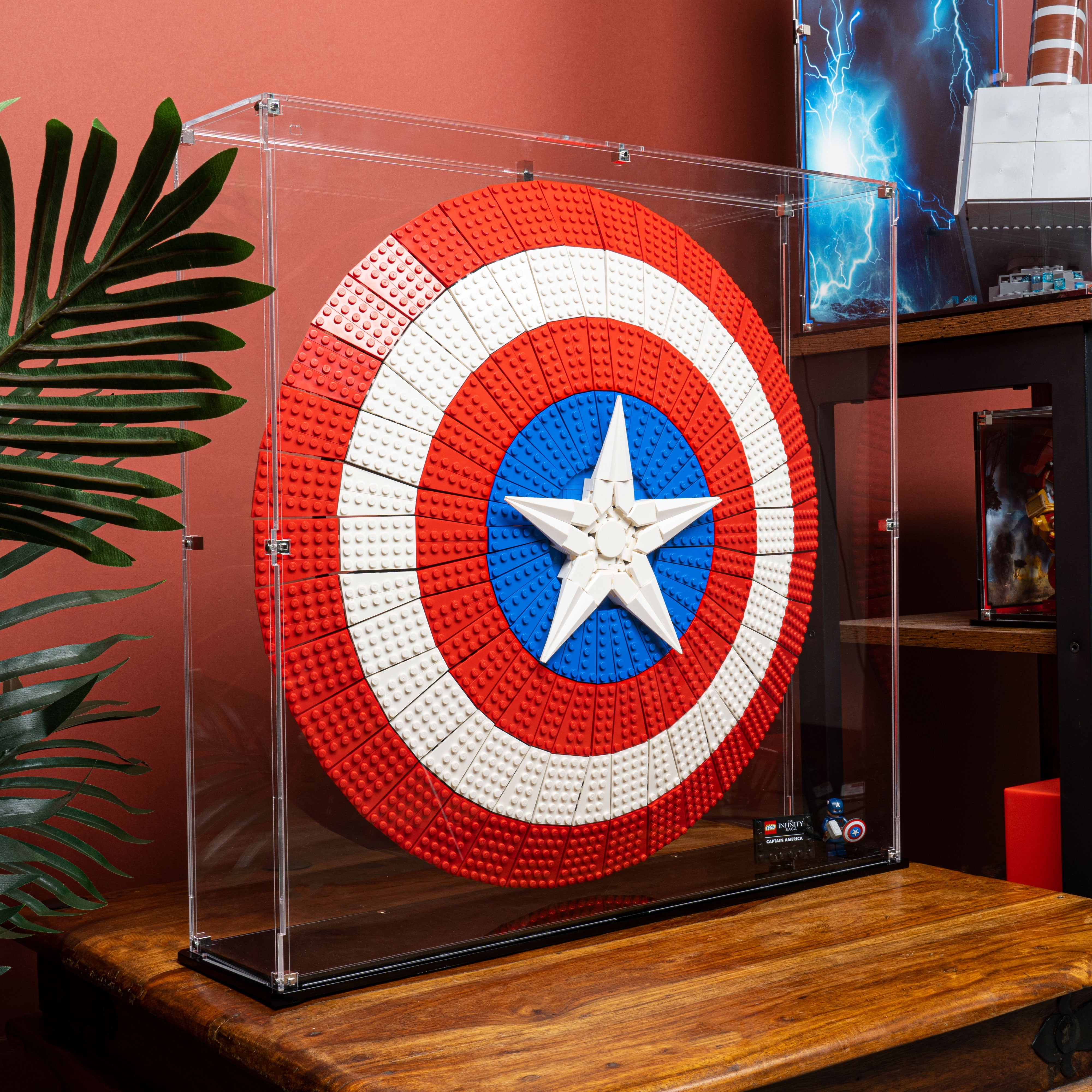 Clear Display Case for LEGO® Marvel Captain America's Shield (76262)