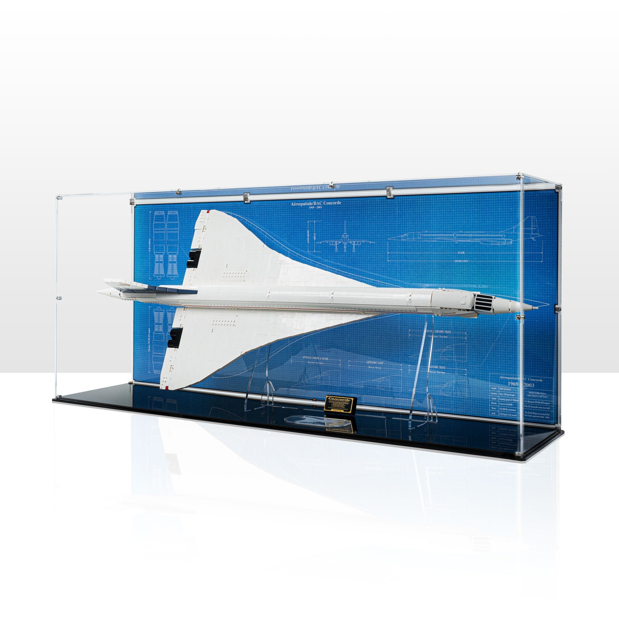 Display Case for LEGO® Icons: Concorde (10318)