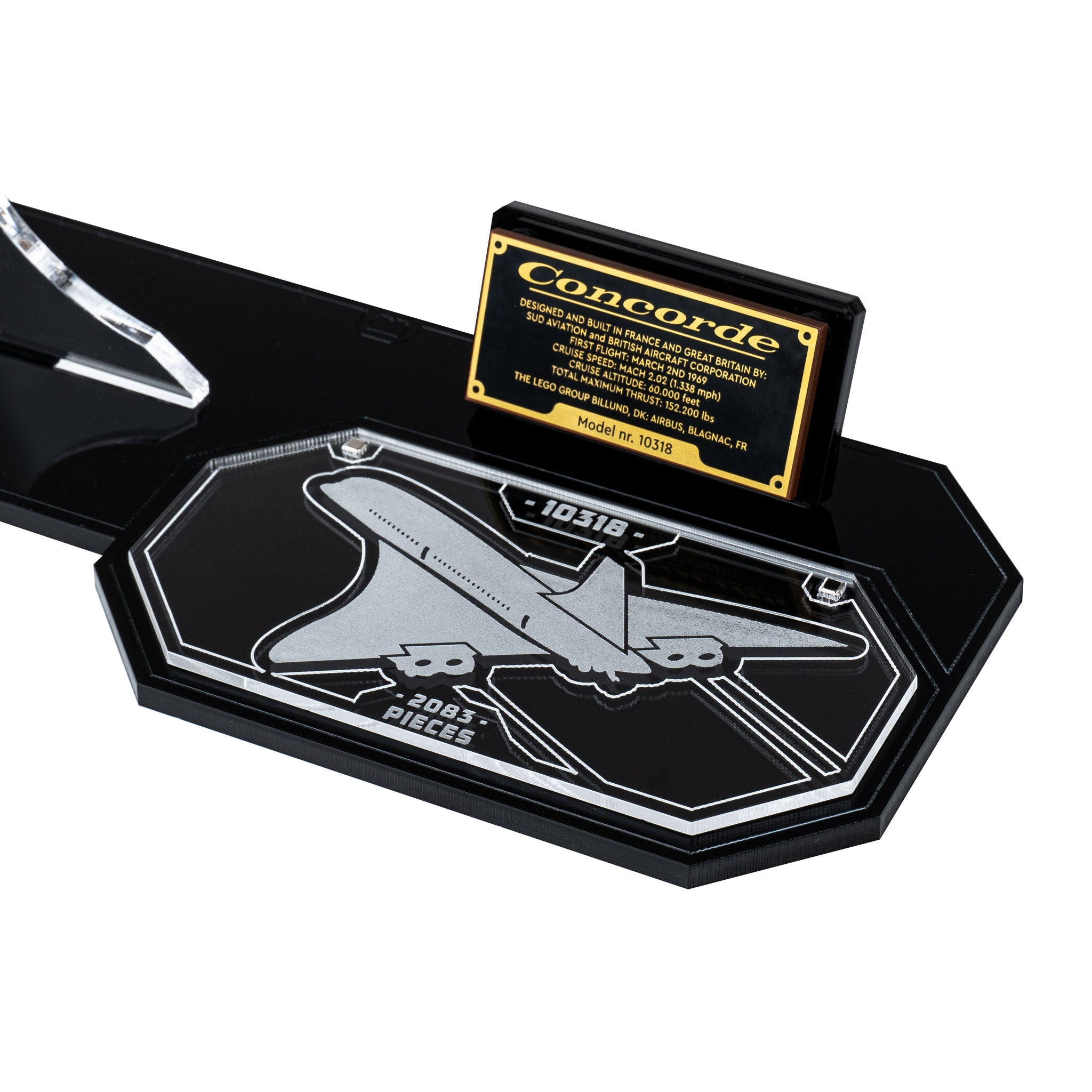 Display Stand for LEGO® Icons: Concorde (10318)