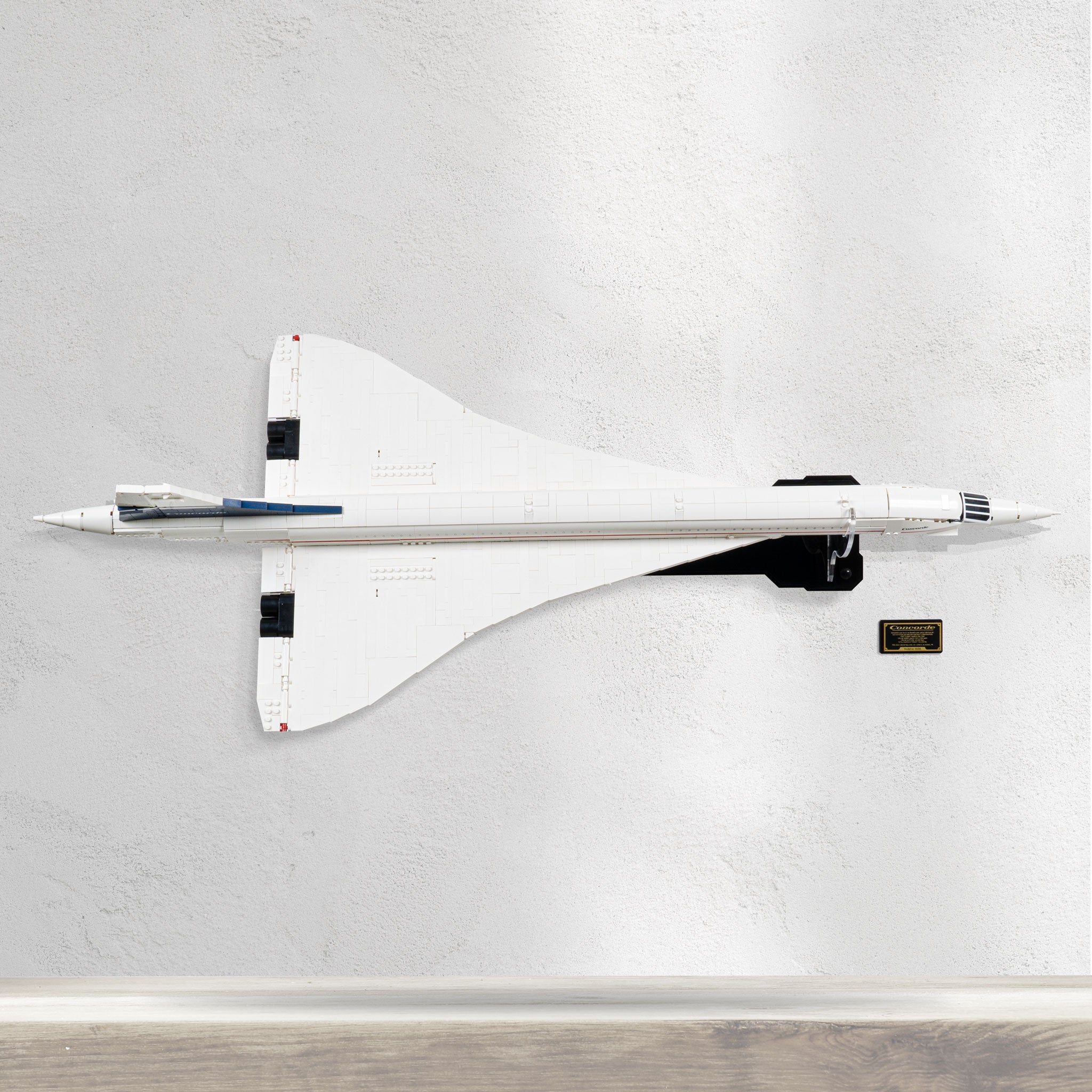 Wall mounted Display Stand for LEGO® Icons: Concorde (10318)