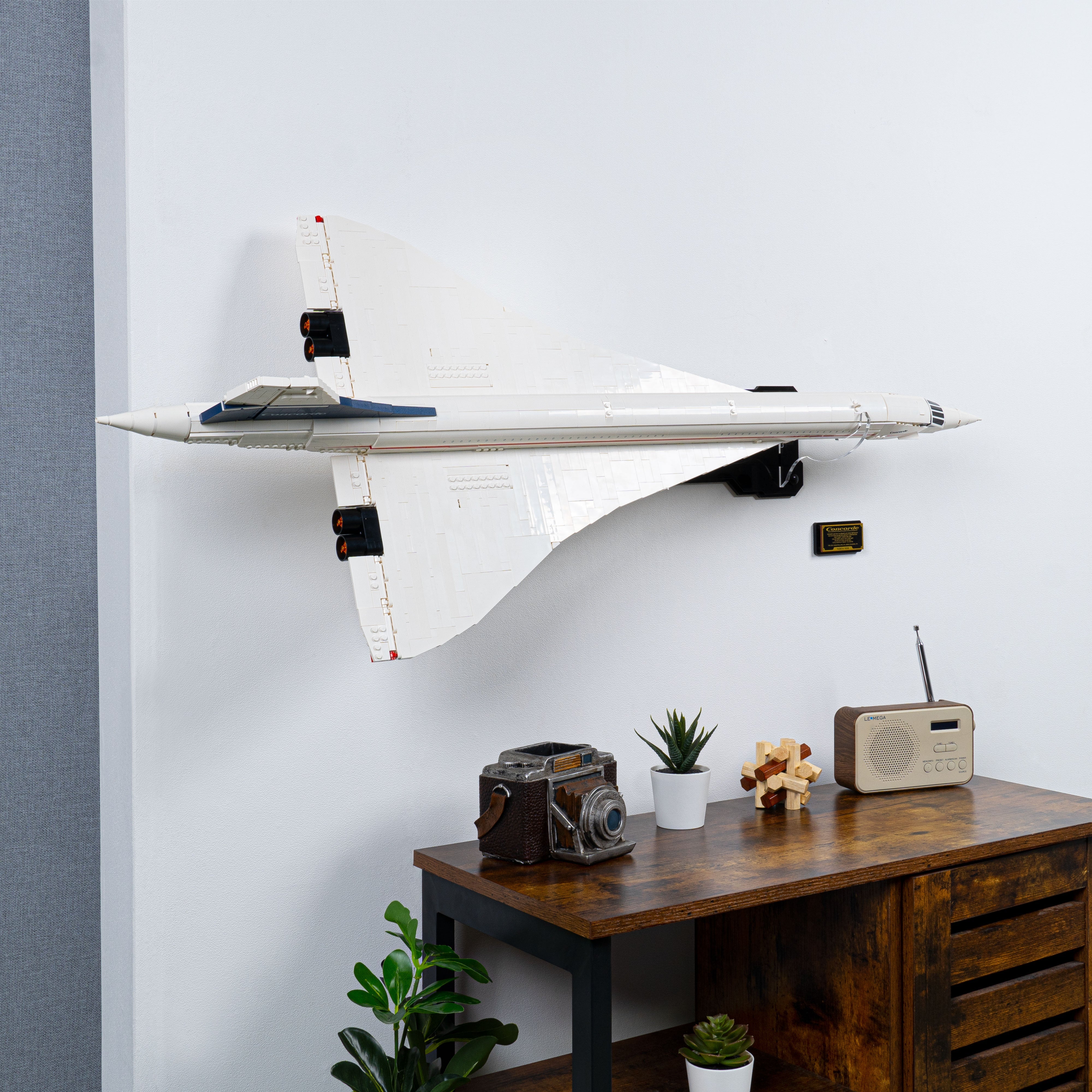 Wall mounted Display Stand for LEGO® Icons: Concorde (10318)