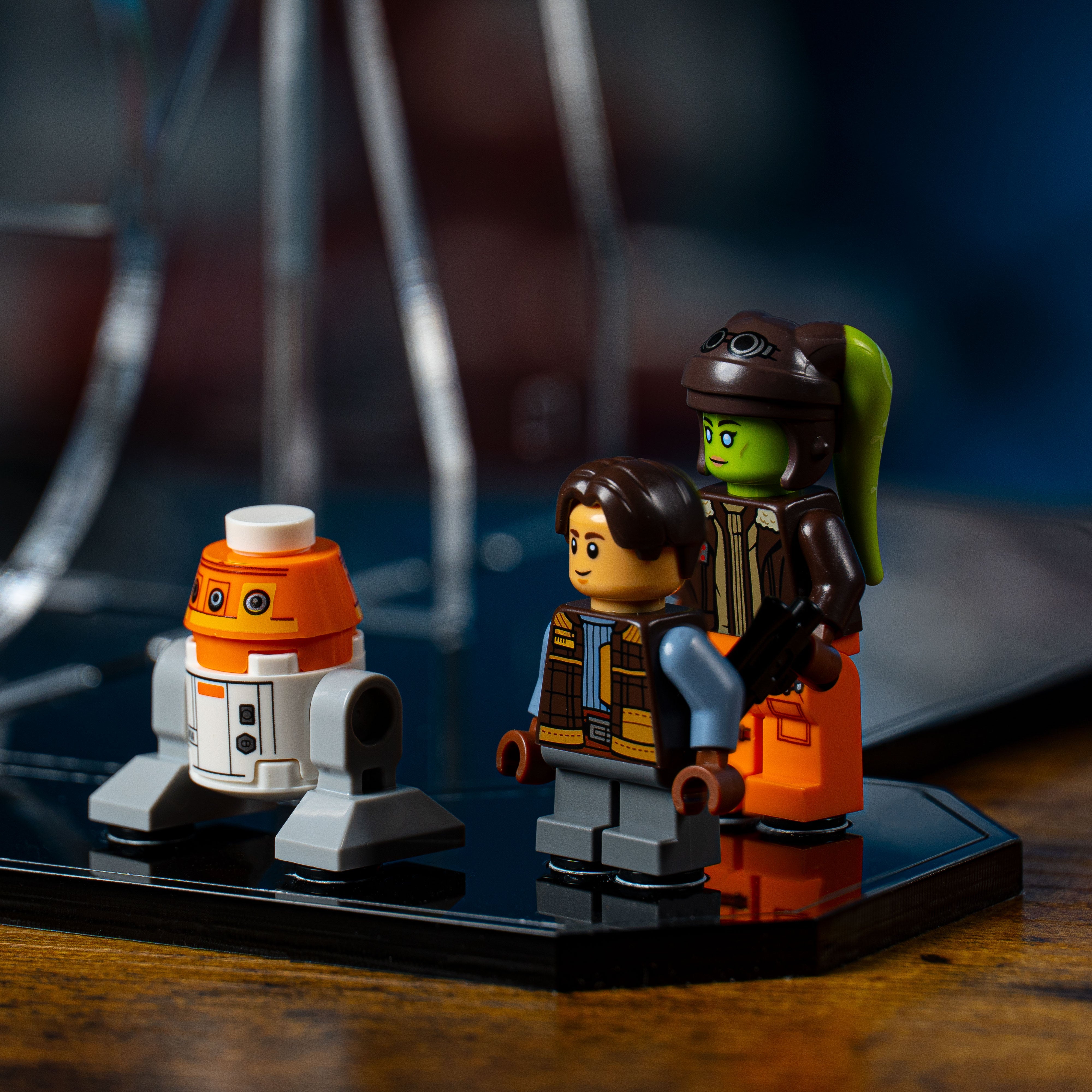 Display Stand for LEGO® Star Wars Ghost & Phantom II (75357)