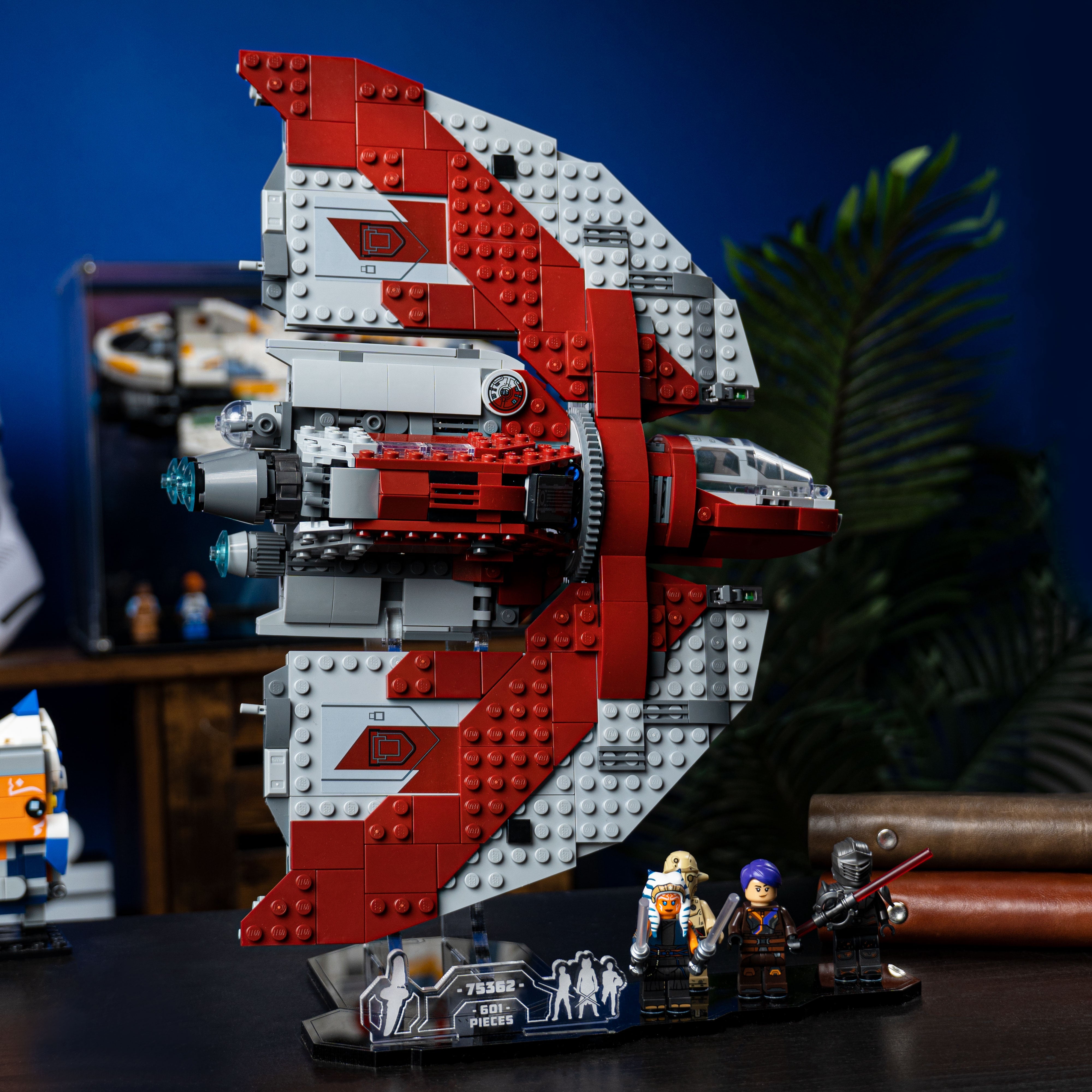 Display Stand for LEGO® Star Wars™ Ahsoka Tano's T-6 Jedi Shuttle (75362)