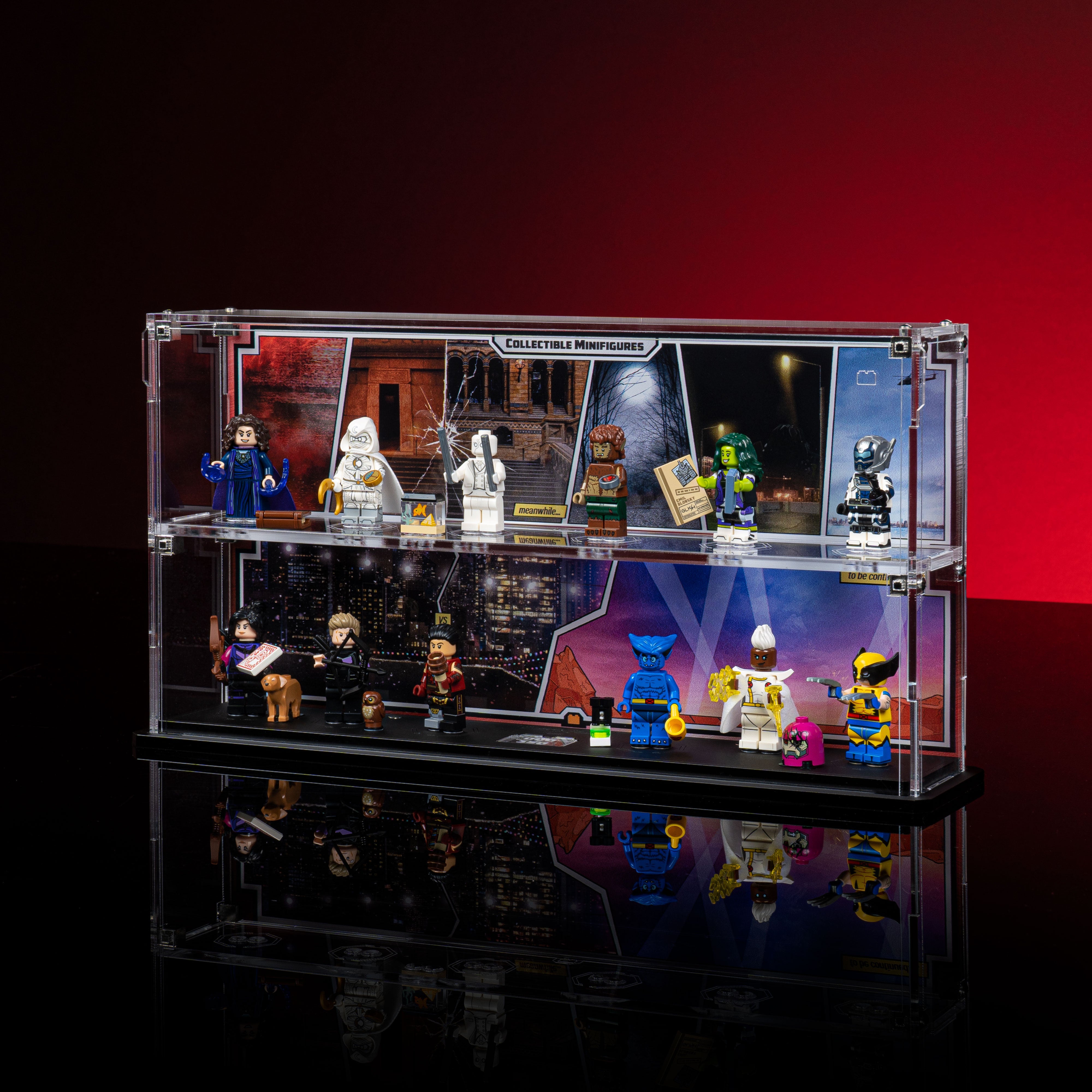 Limited Edition Display Case for LEGO® Marvel Studios Collectable Minifigure Series 2 (71039)