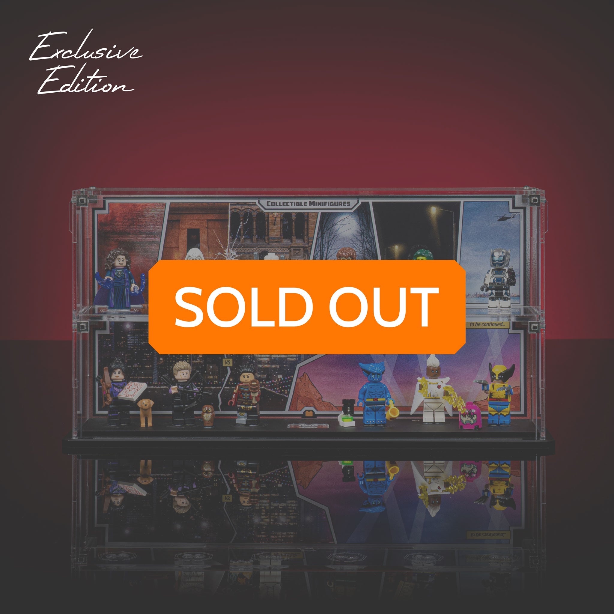 Limited Edition Display Case for LEGO® Marvel Studios Collectable Minifigure Series 2 (71039)