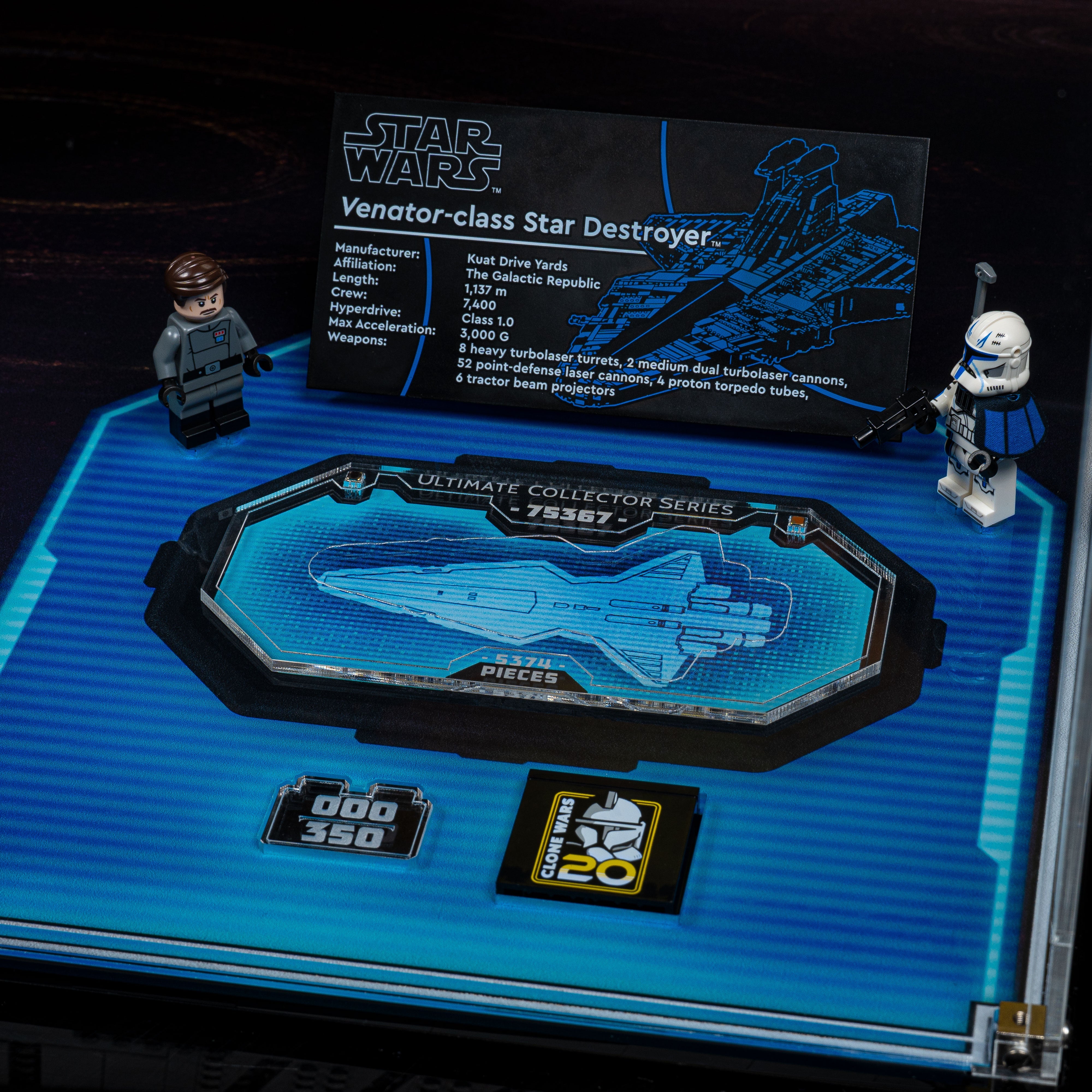 Limited Edition Display Case for LEGO® Star Wars™ Venator-Class Republic Attack Cruiser (75367)