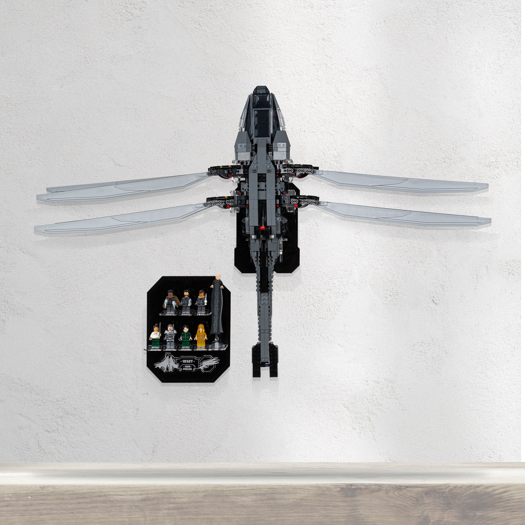 Wall mounted Display for LEGO® Icons Dune Atreides Royal Ornithopter (10327)