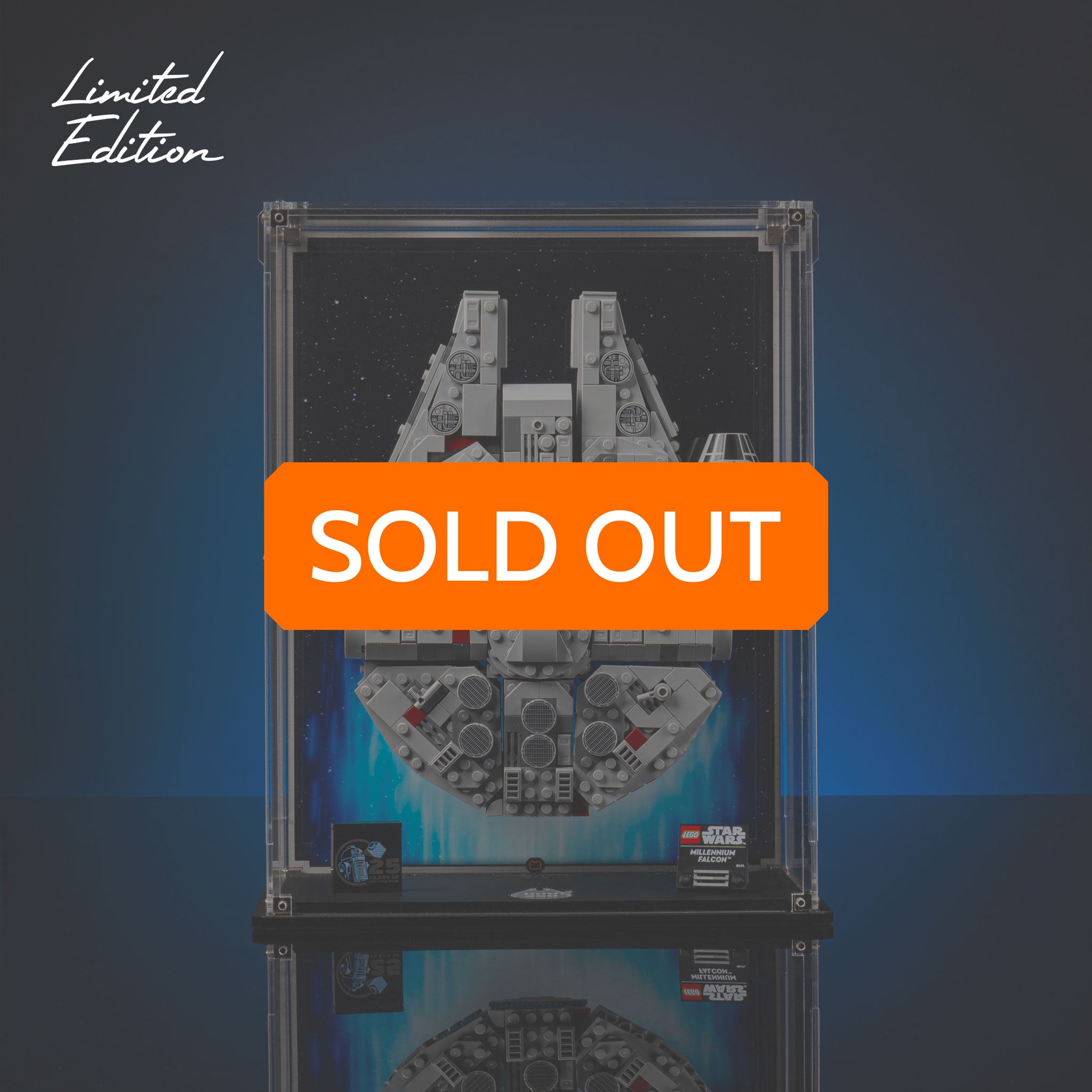 Limited Edition Vertical Display Case with Stand for LEGO® Star Wars™ Midi Scale Millennium Falcon™ (75375)