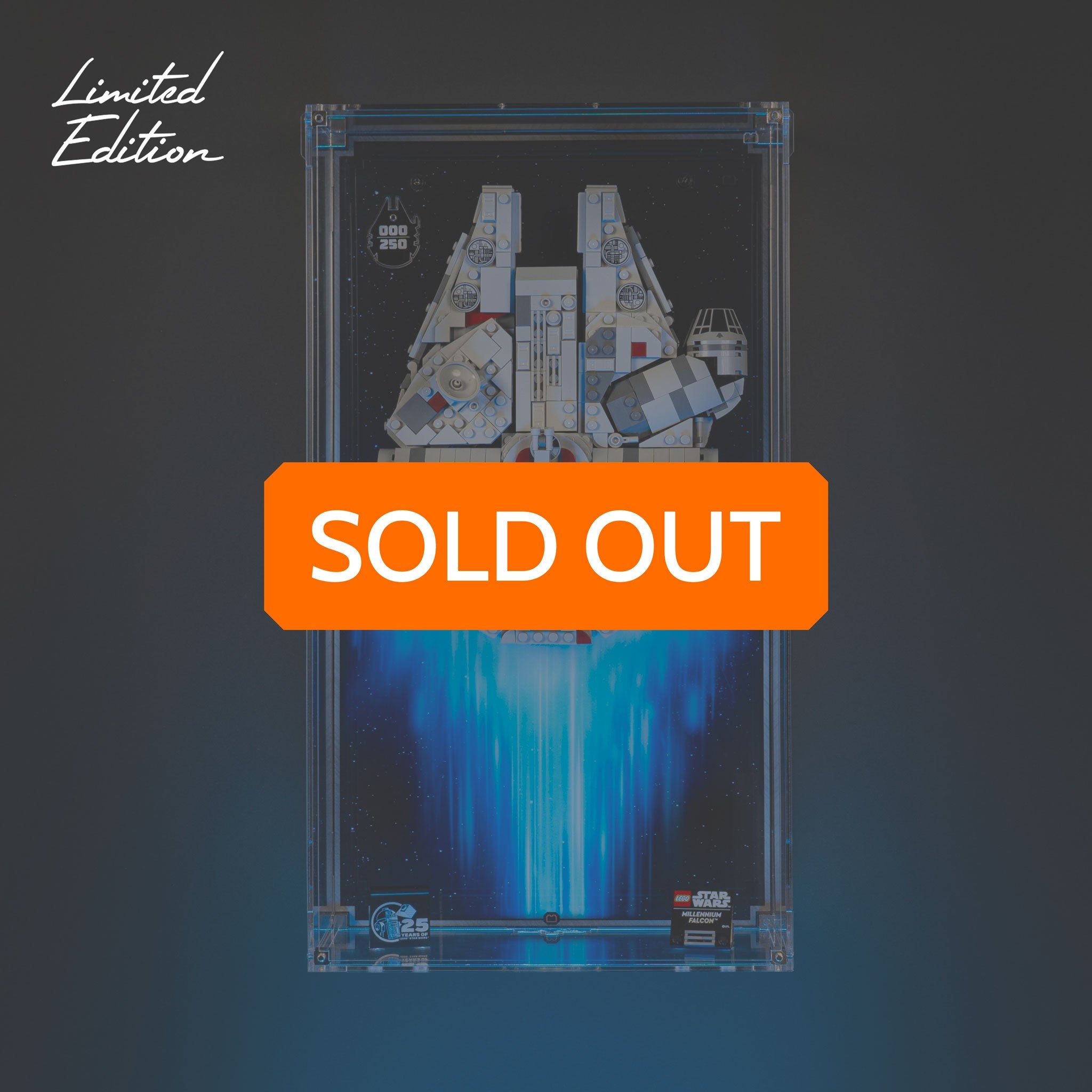 Limited Edition Wall Mounted Display Case for LEGO® Star Wars™ Midi Scale Millennium Falcon™ (75375)