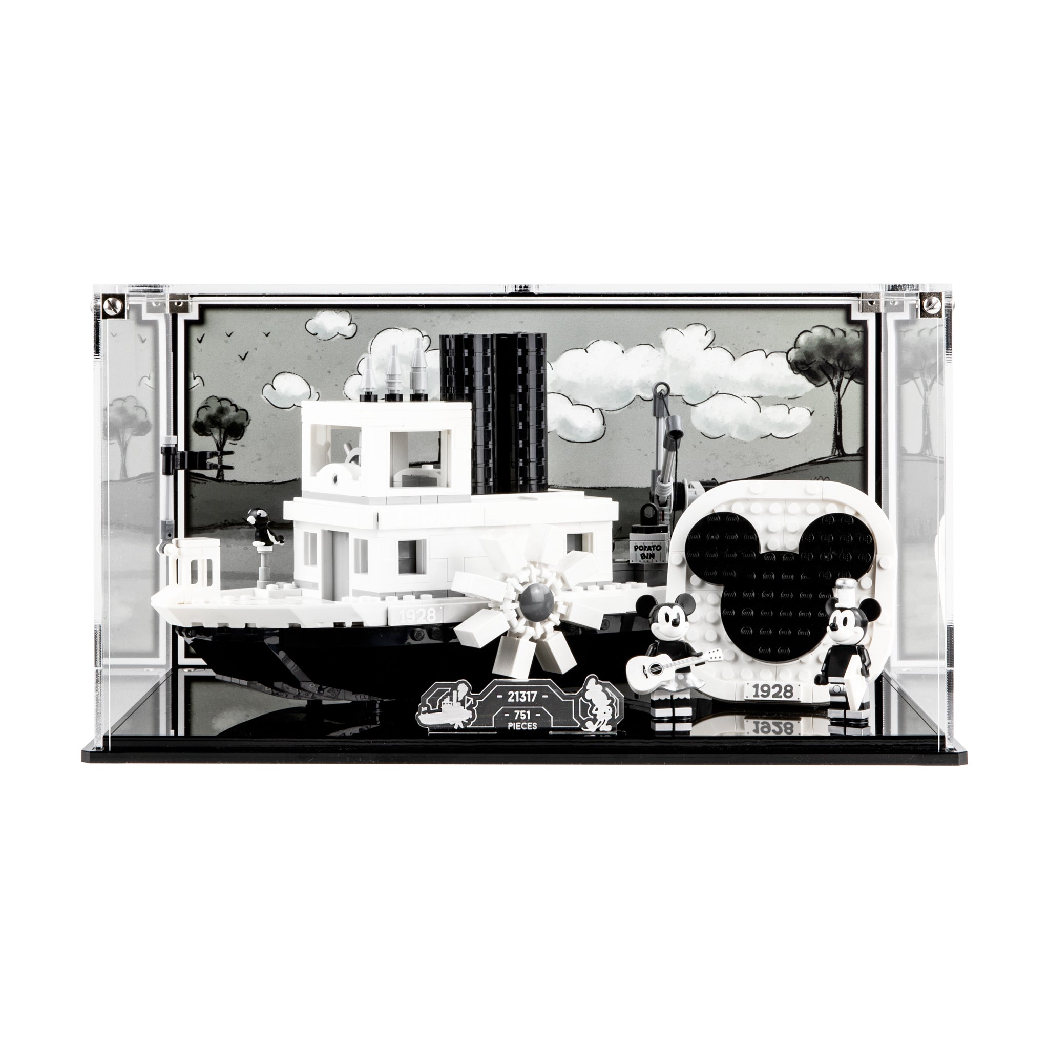 Display Case for LEGO® Ideas: Steamboat Willie (21317)