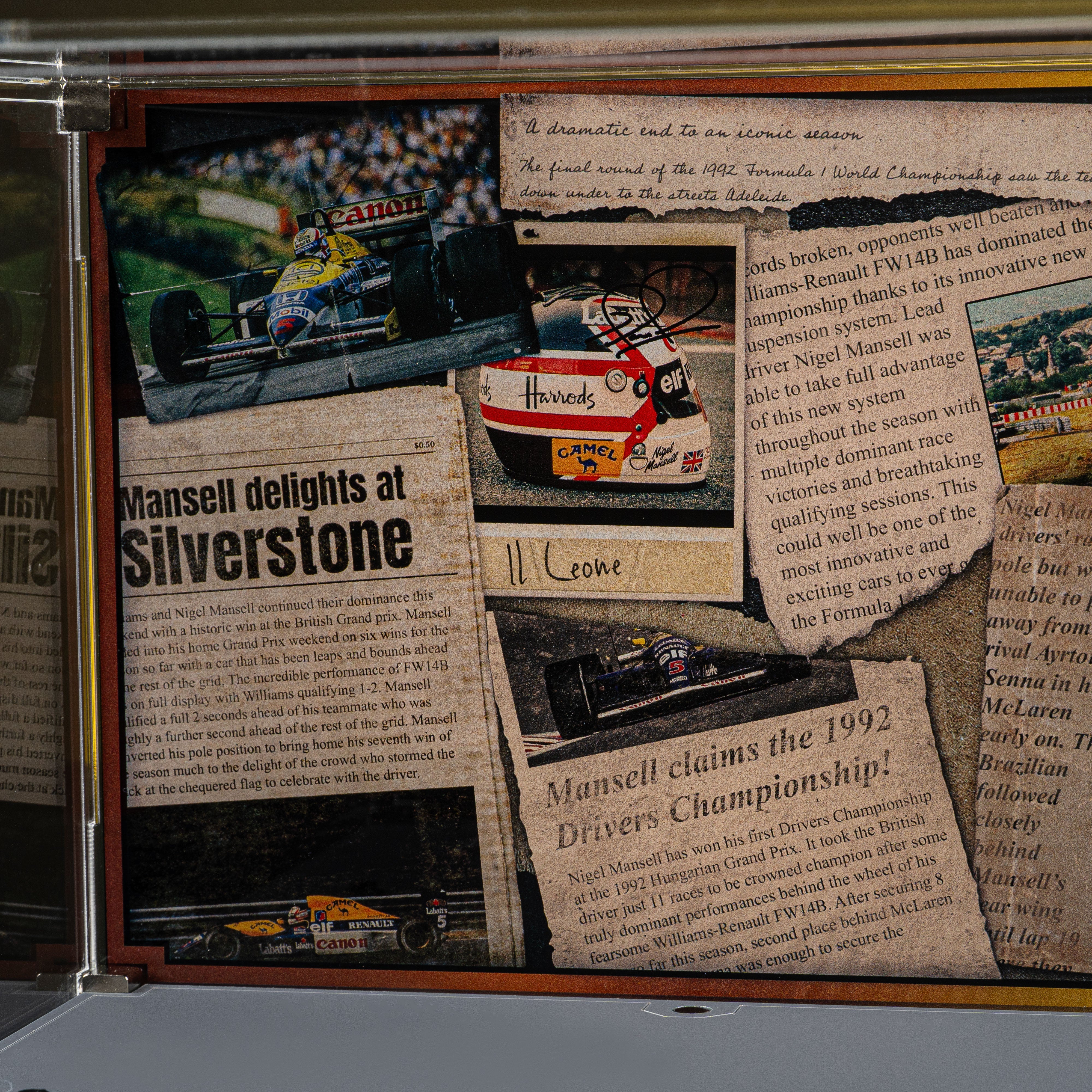 Limited Edition Display Case for LEGO® Icons: Williams Racing FW14B & Nigel Mansell (10353)