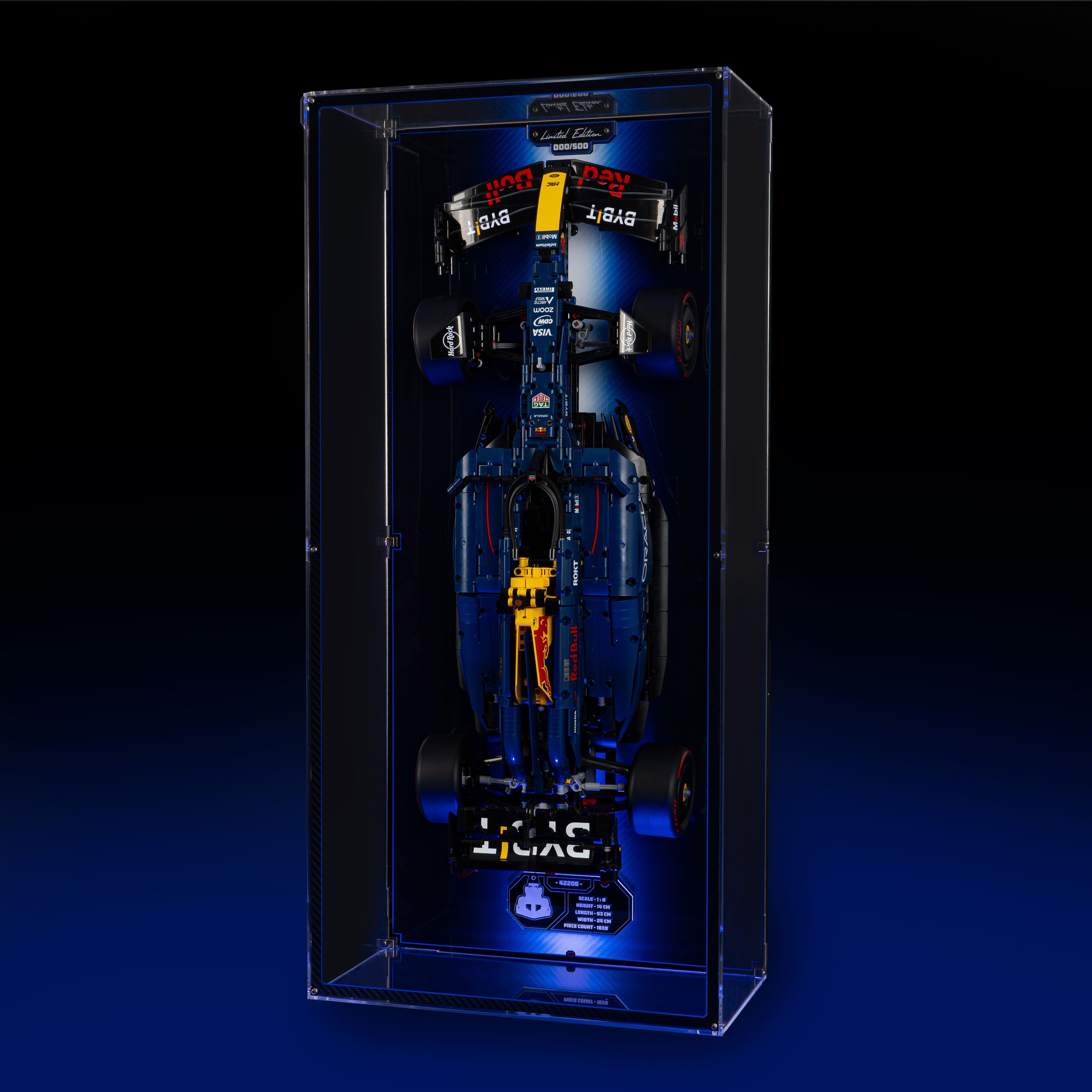 Limited Edition Wall Mounted Display Case for LEGO® Technic Oracle Red Bull Racing RB20 F1 Car (42206)