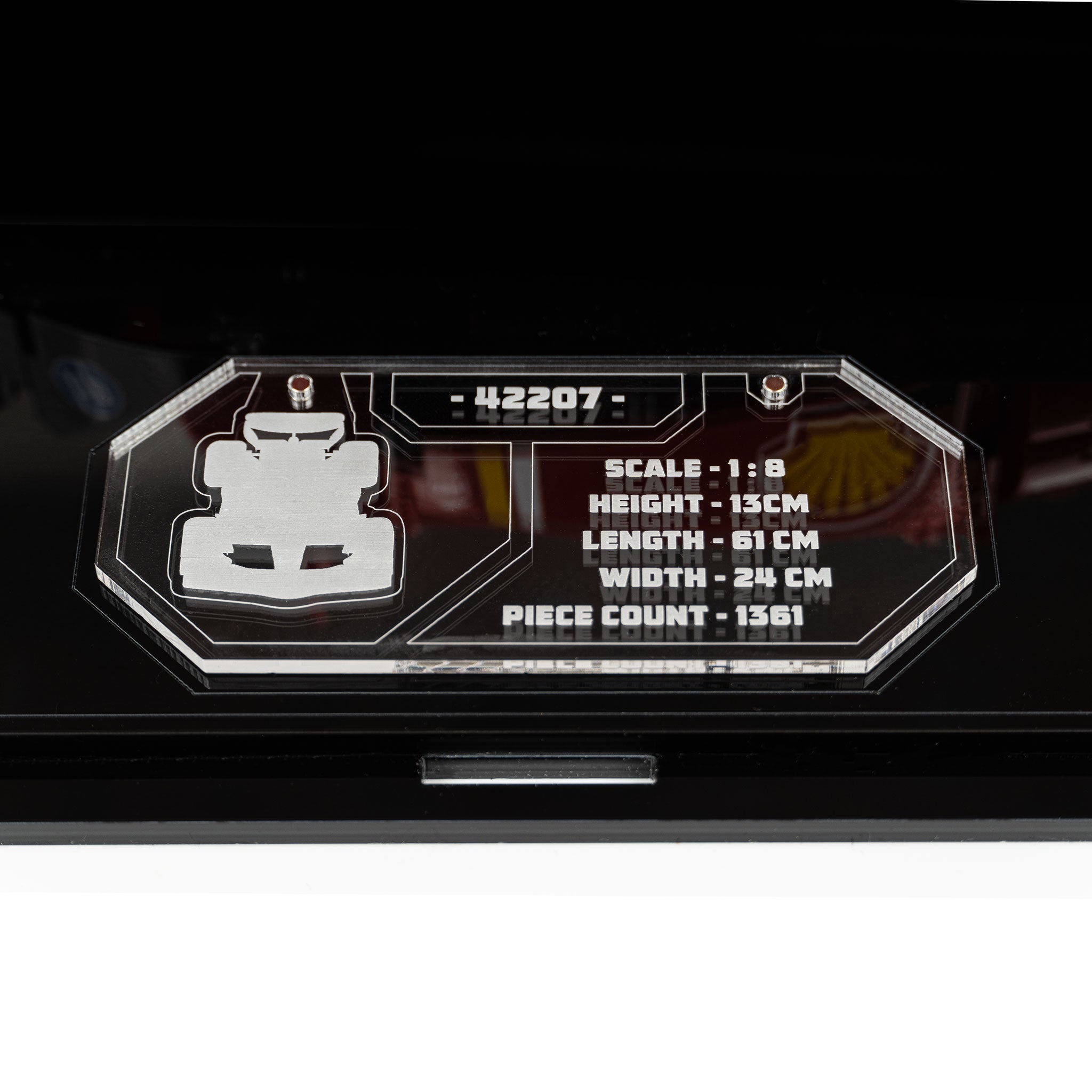 Display Case for LEGO® Technic Ferrari SF-24 F1 Car (42207)